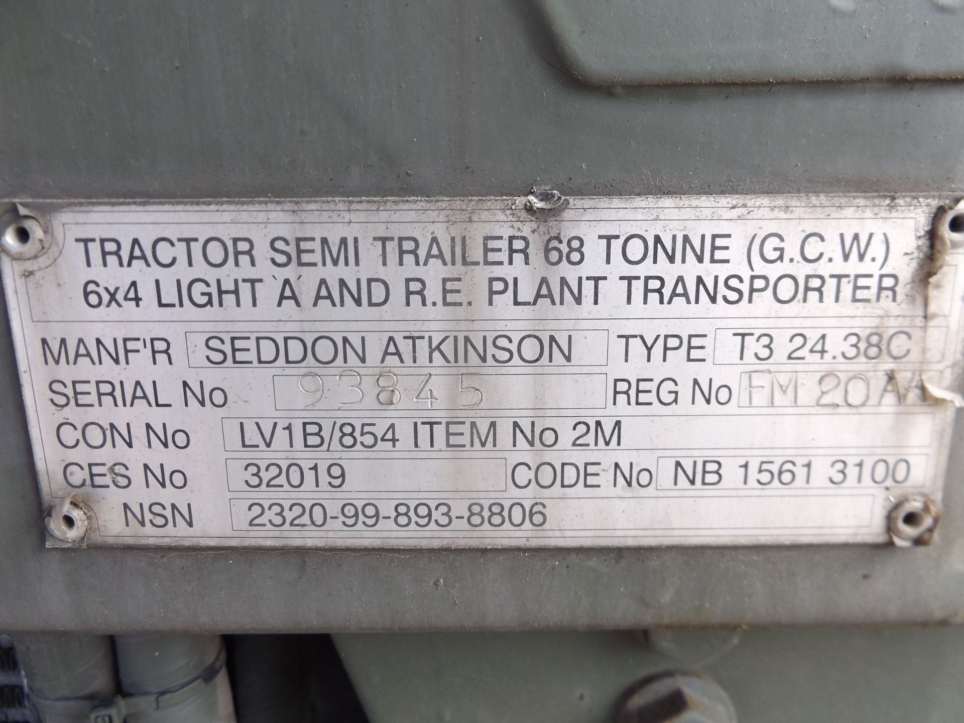 Seddon Atkinson TC24.38C 68 ton 6x4 RHD tractor unit - Image 16 of 17