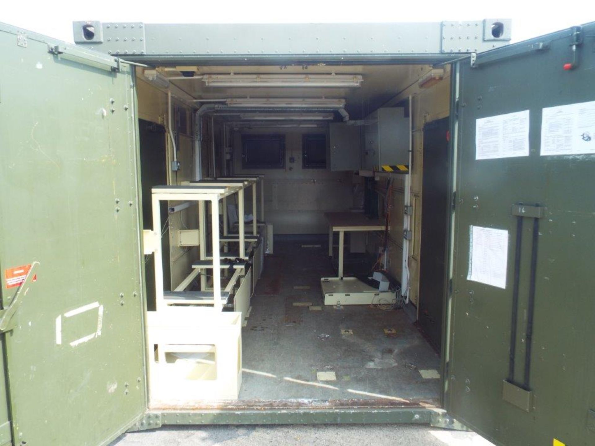 20ft ISO Shipping Container/ Office Unit C/W Twist Locks, Work Stations, Electrics, Lights etc - Image 2 of 28