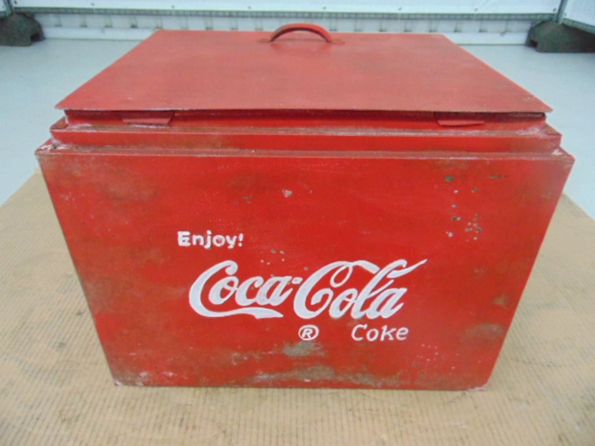 Vintage Coca Cola Cooler / Ice Box - Bild 6 aus 7