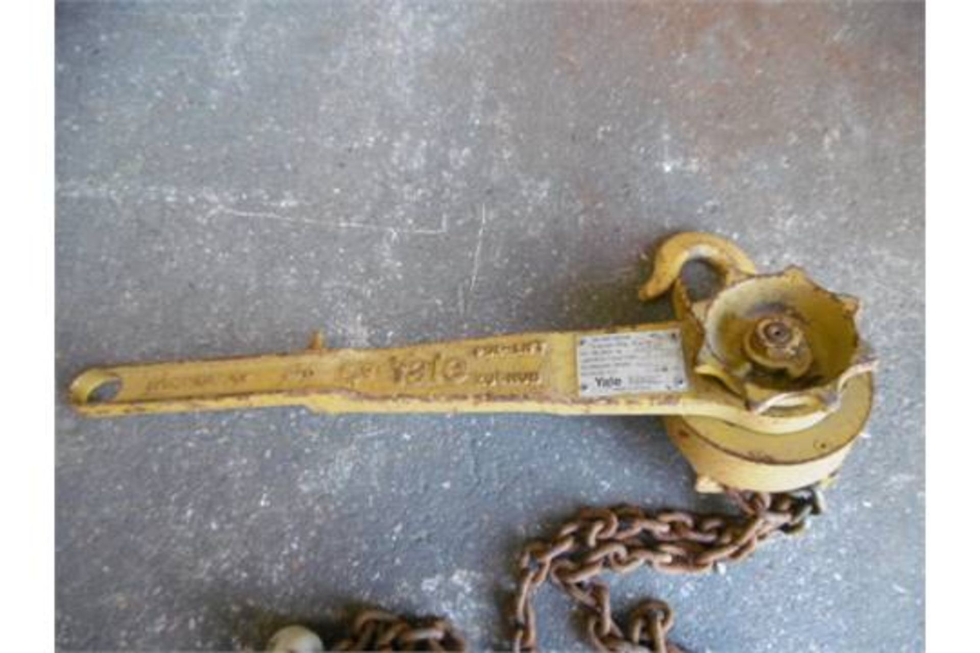 3/4 Ton Yale Lever Block Chain Hoist - Image 3 of 4