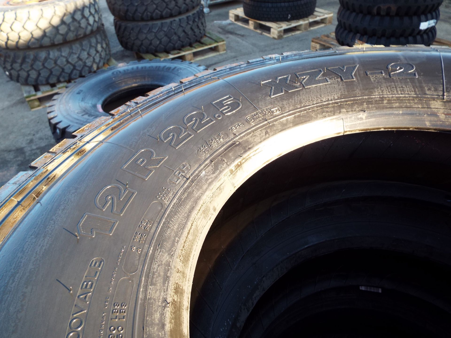 4 x Michelin XZY-2 12.00 R22.5 Tyres - Image 3 of 6