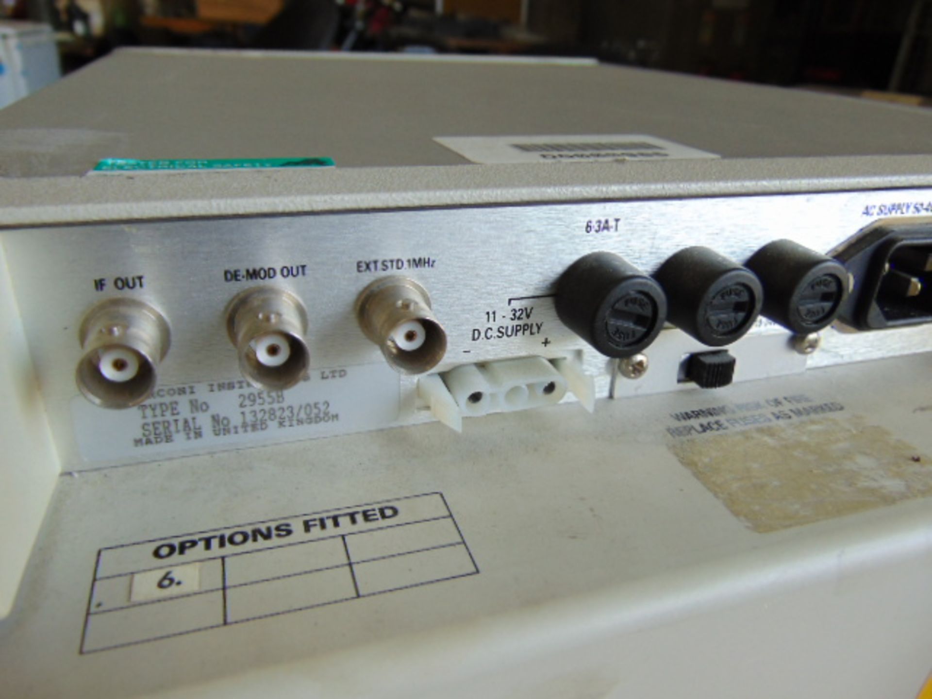 Marconi 2955B Radio Communications Test Set - Image 7 of 9