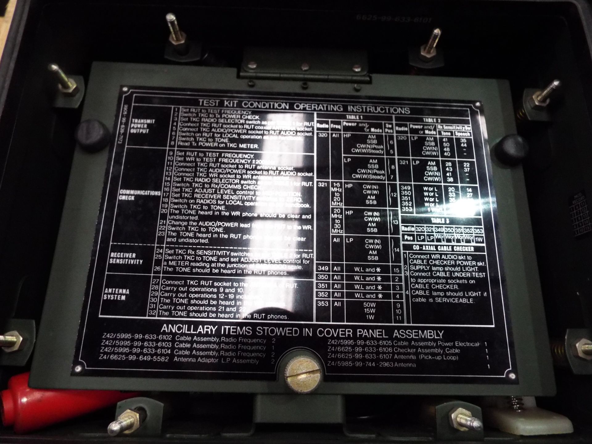 Clansman Radio Condition Test Kit - Bild 3 aus 6