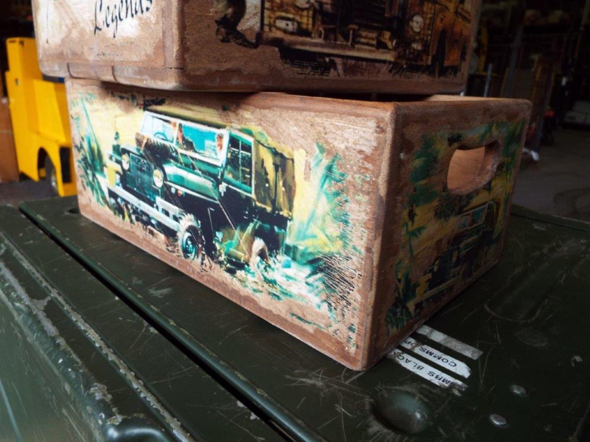 5 x Land Rover Wooden Display / Storage Boxes - Image 2 of 8