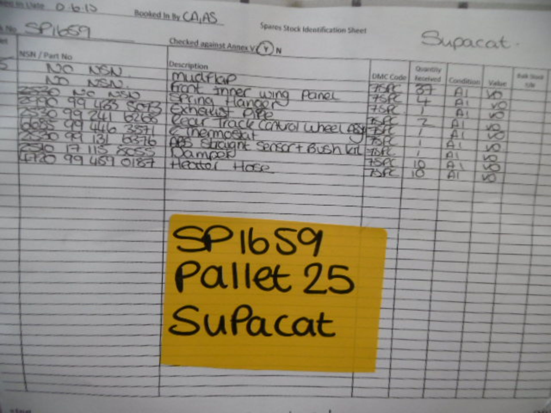 Mixed Stillage of Supacat Parts - Bild 8 aus 8