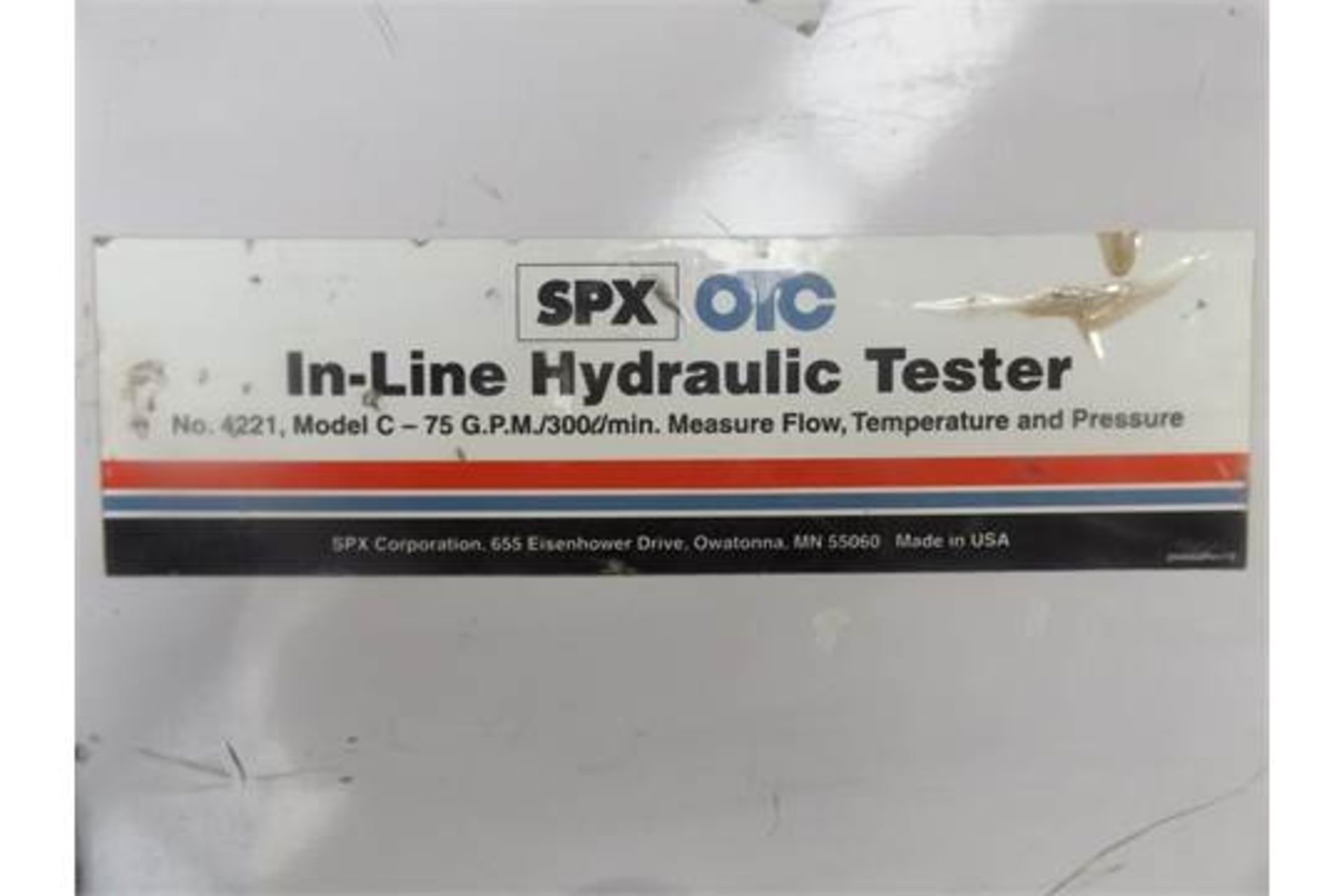 SPX / OTC In-Line Hydraulic Test Kit No. 4221 Model C-75 - Image 8 of 9