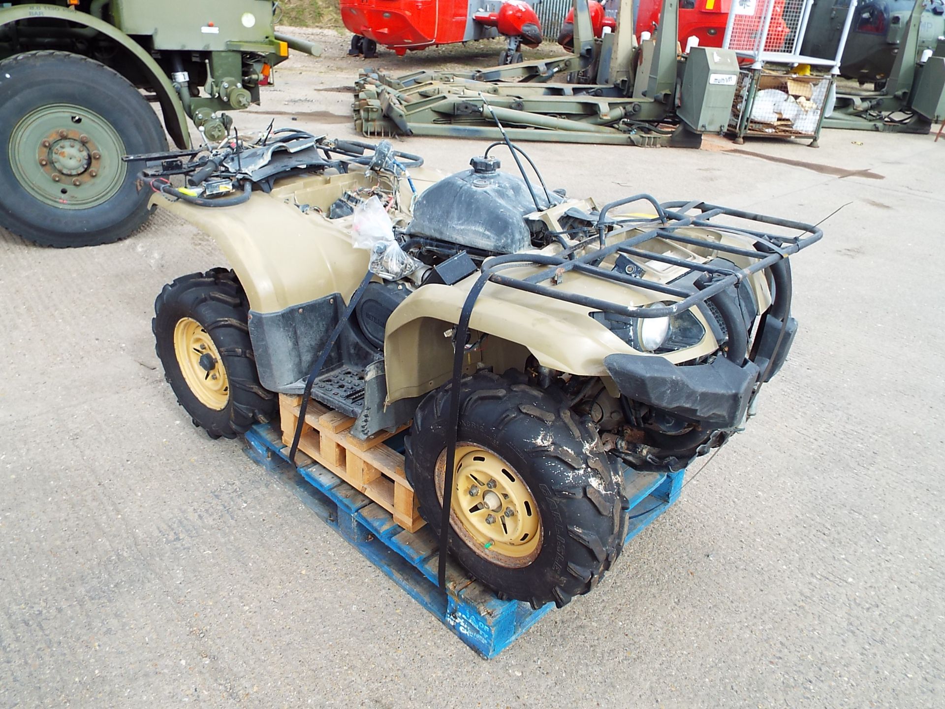 Military Specification Yamaha Grizzly 450 4 x 4 ATV Quad Bike with Winch