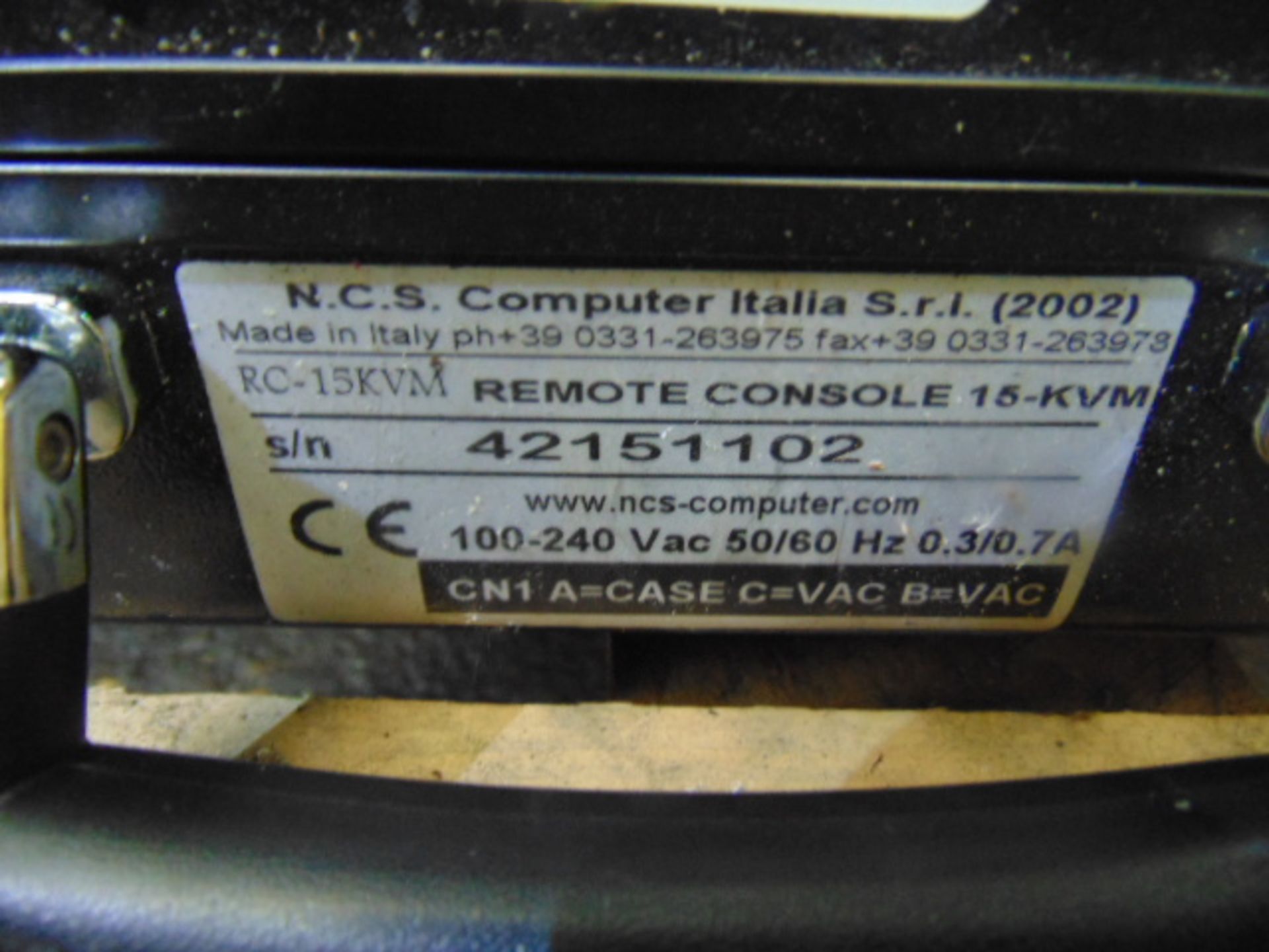 N.C.S Ruggedized Computer Console - Image 5 of 6
