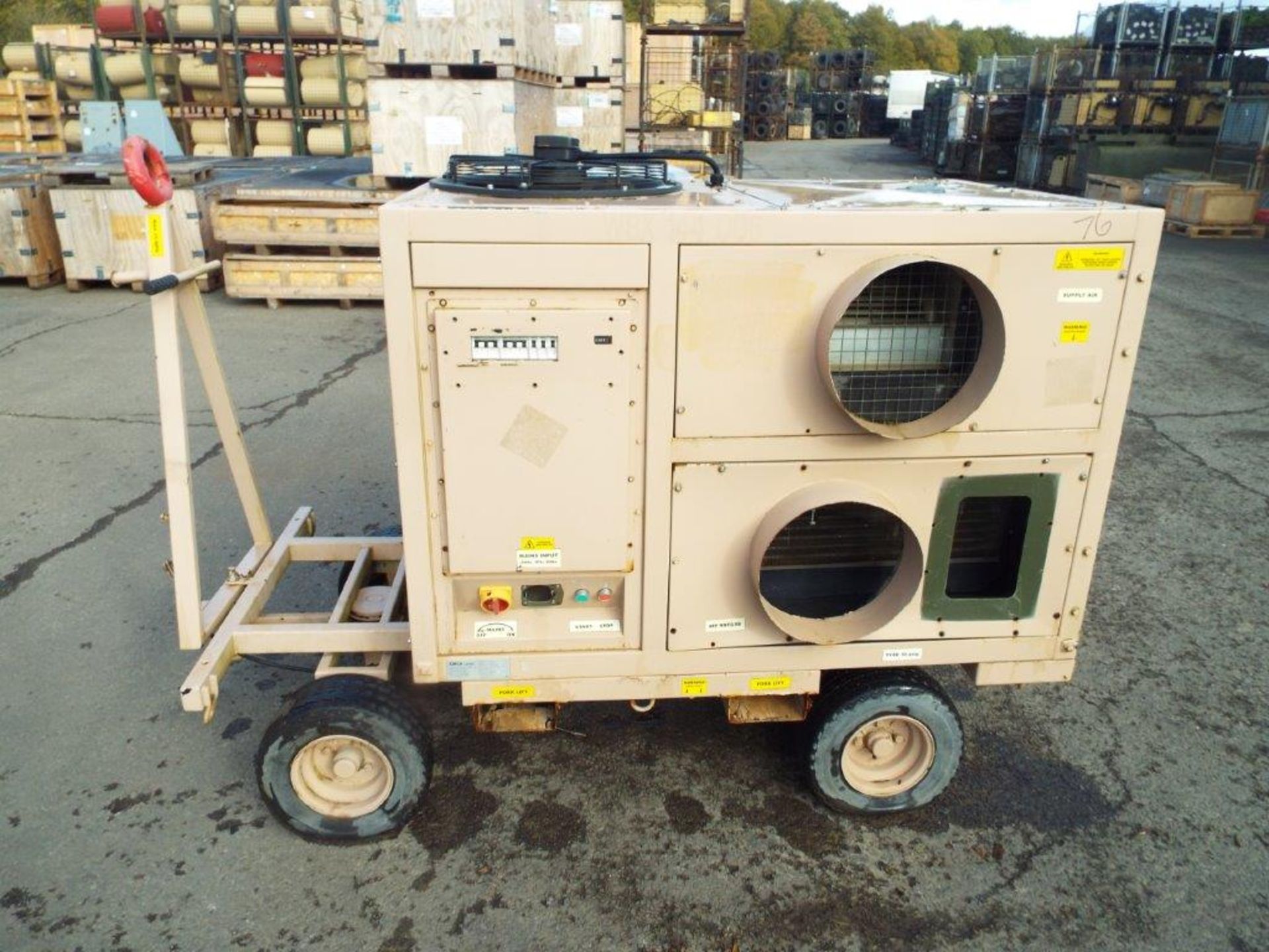Trailer Mounted CMCA C120-S Ruggedised Air Conditioning Unit - Image 2 of 16
