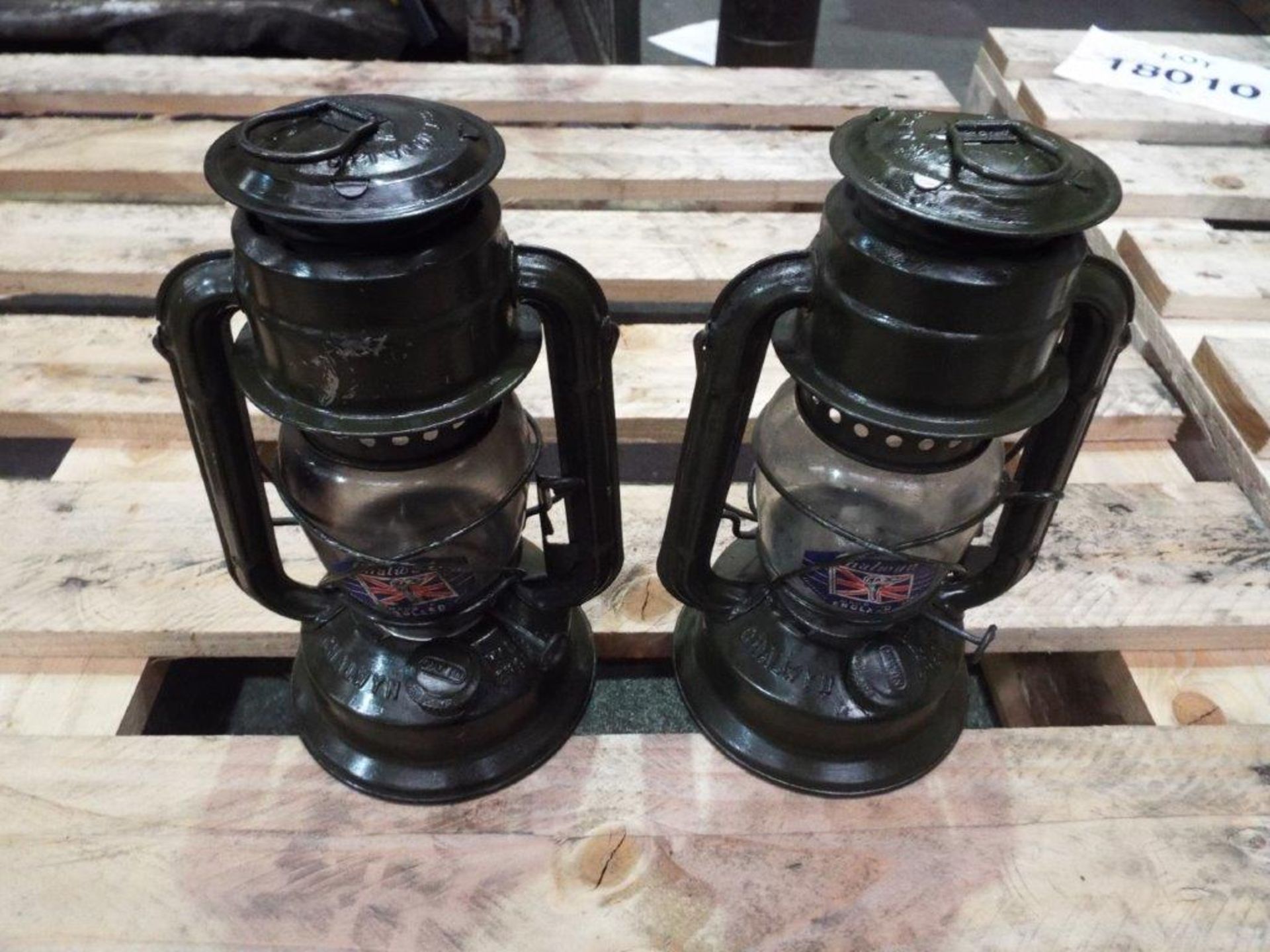 2 x Vintage Chalwyn Tropic Hurricane Lamps