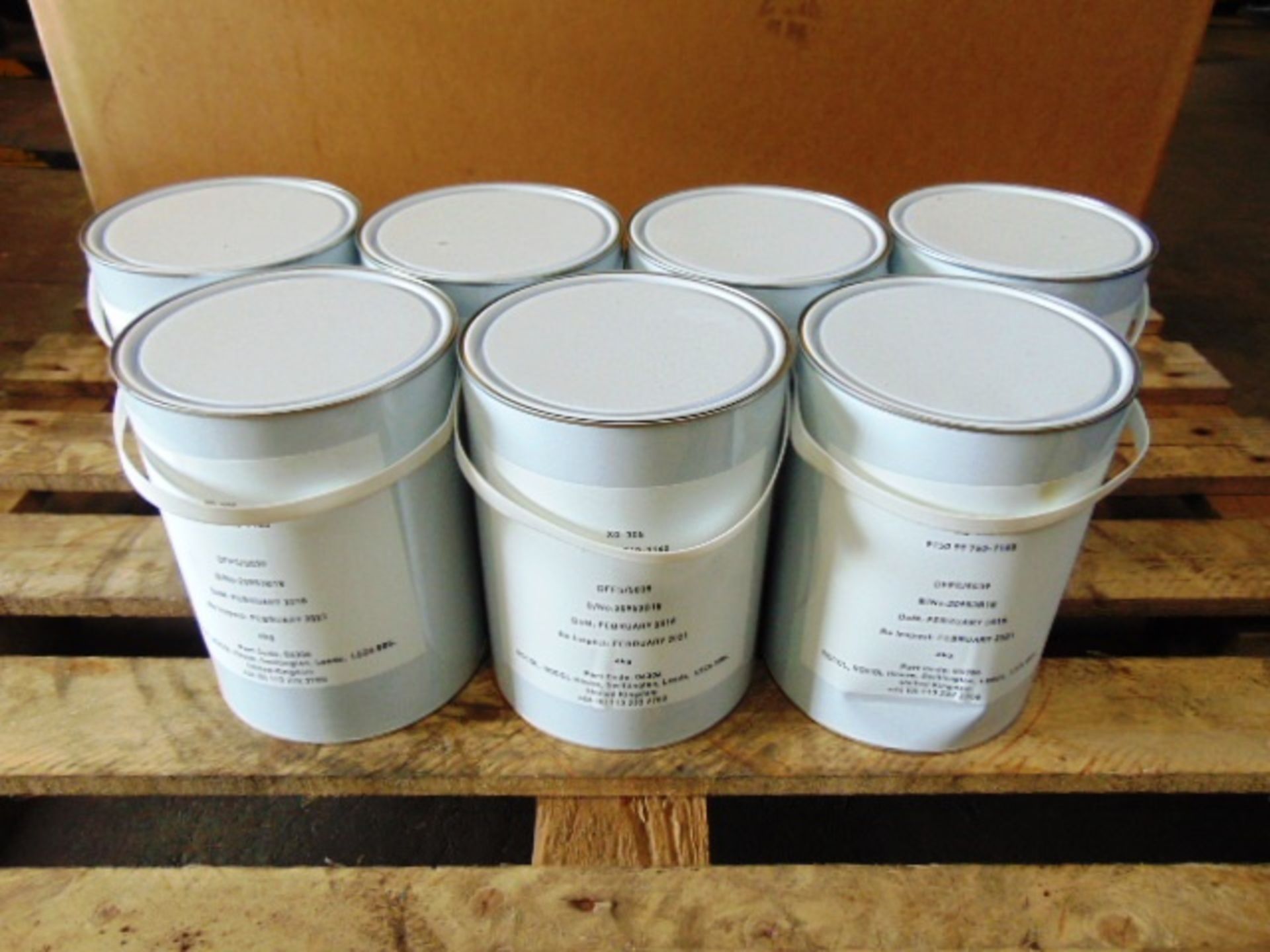7 x Unissued 4Kg Tins of Rocol XG-305 Molybdenum Disulphide Grease