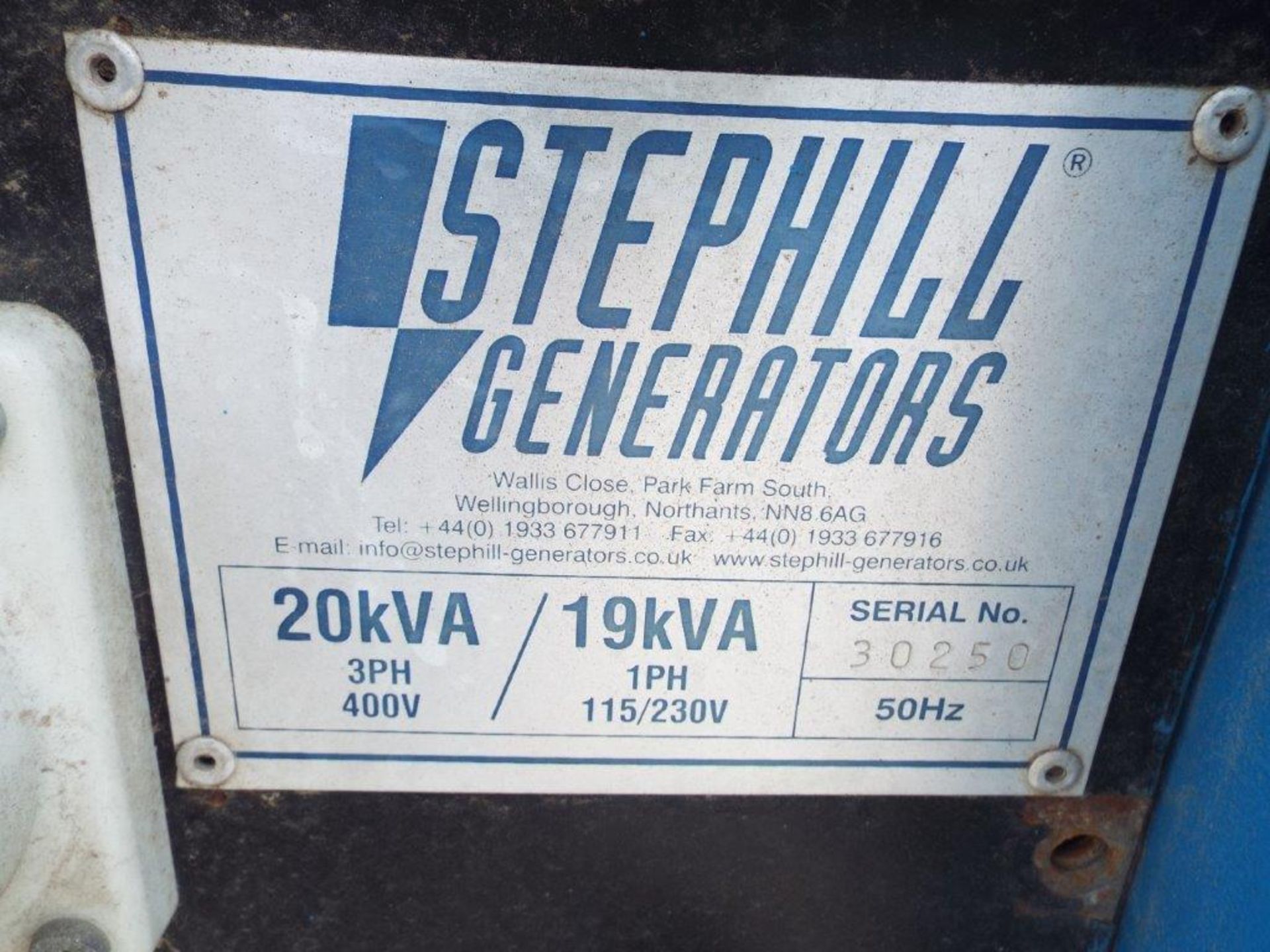 Stephill Generators Trailer Mounted 20 kVA 400V 3 Phase Diesel Generator ONLY 1,820 HOURS! - Bild 16 aus 19