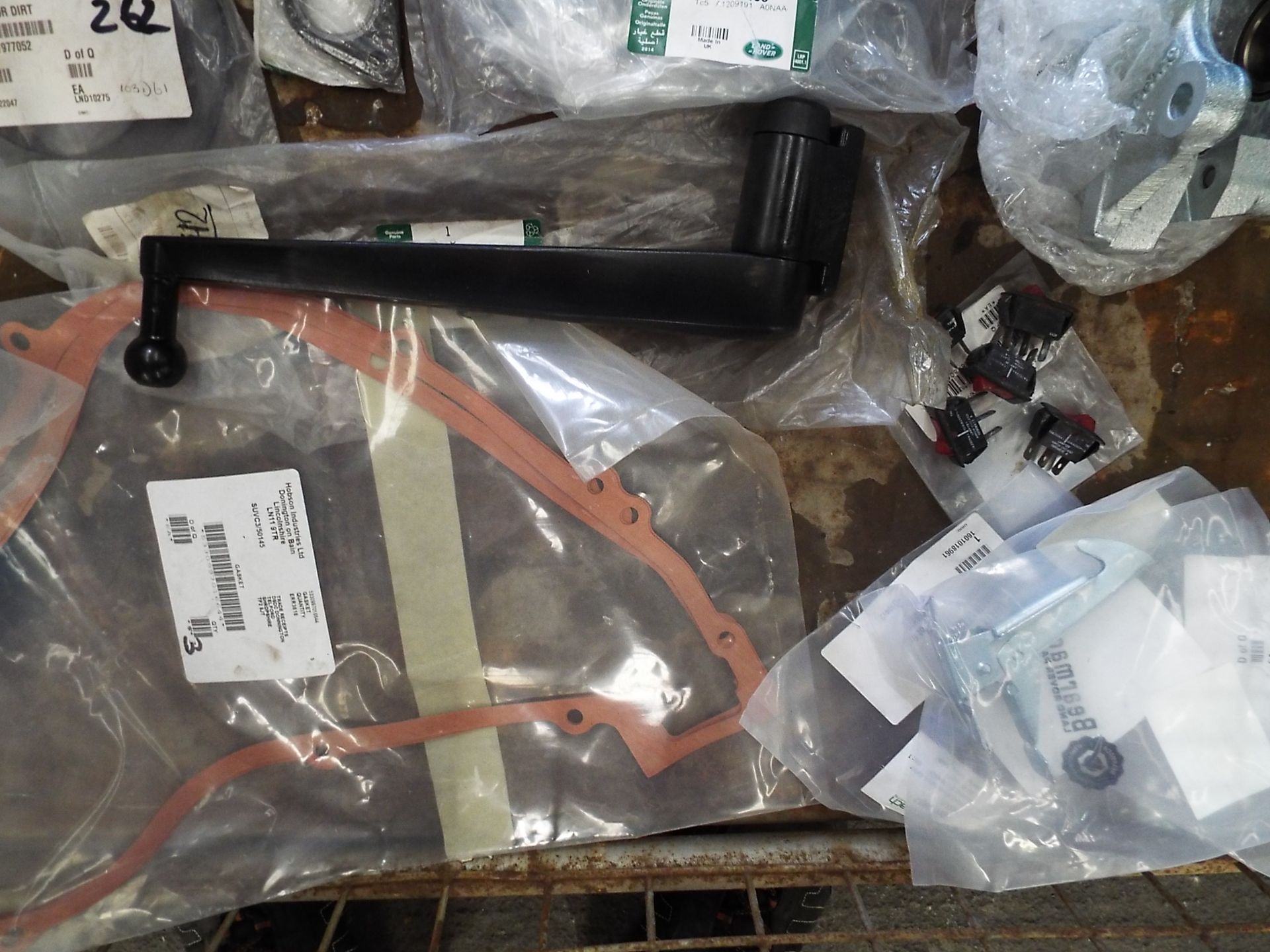 Mixed Stillage of Land Rover Wolf Parts inc Lenses, Tensioners, Alternator, Air Cleaners etc - Image 8 of 10