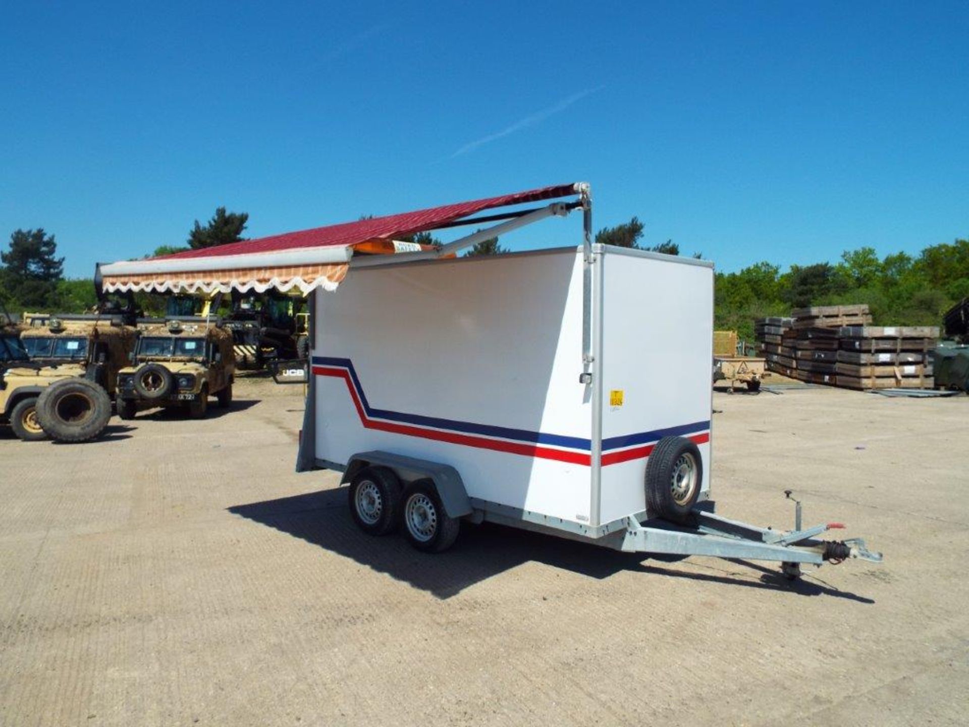 Twin Axle Brenderup Box Trailer with Awning