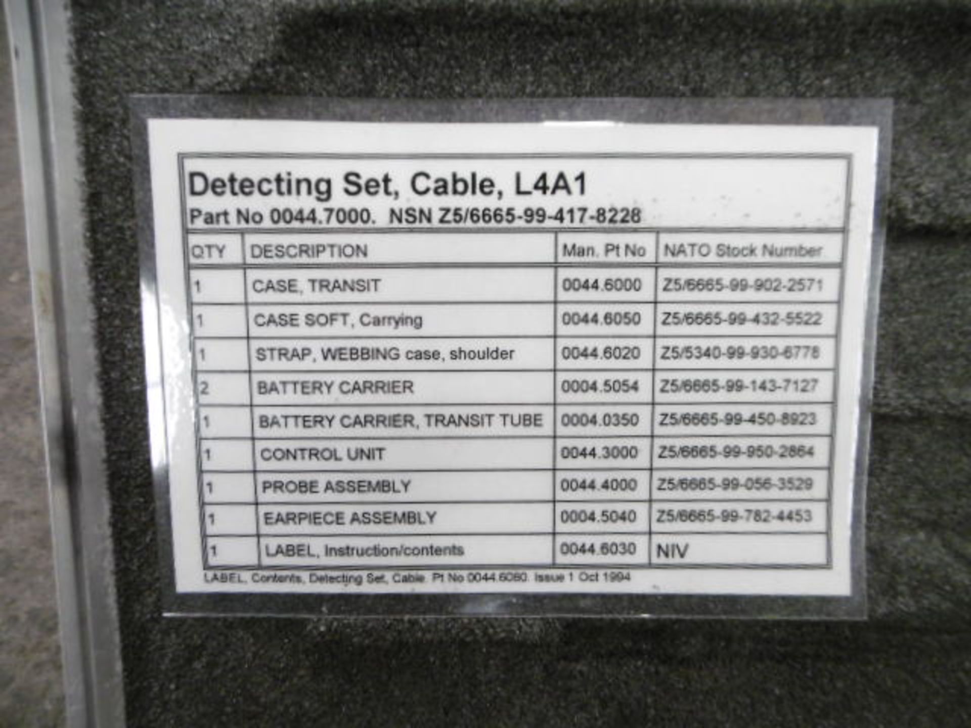 L4A1 Cable Detecting Set - Image 9 of 10