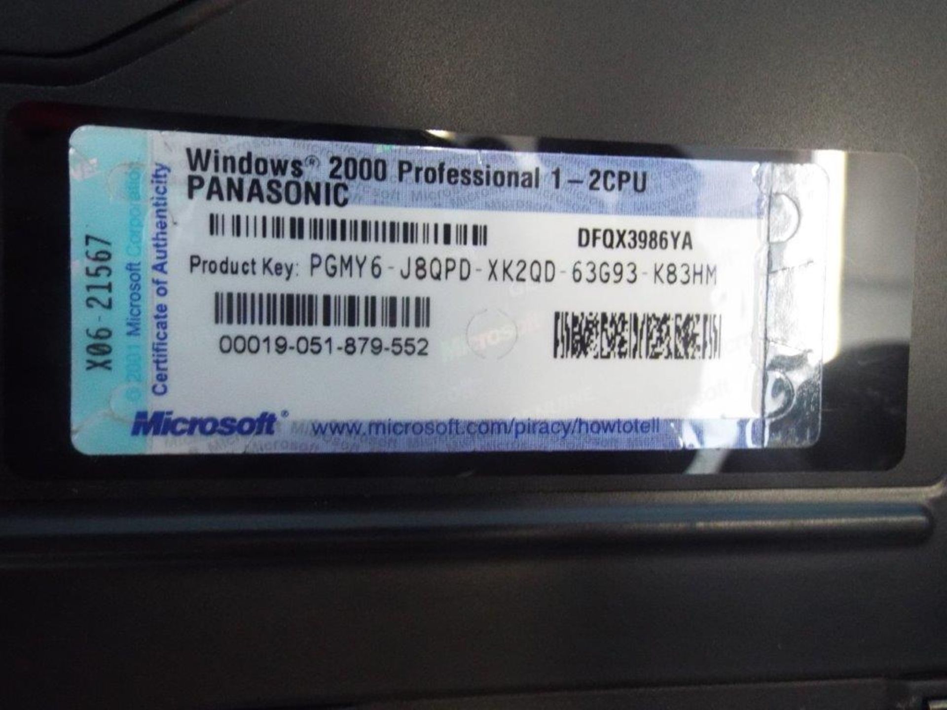 Panasonic CF-28 Toughbook Laptop - Image 8 of 9