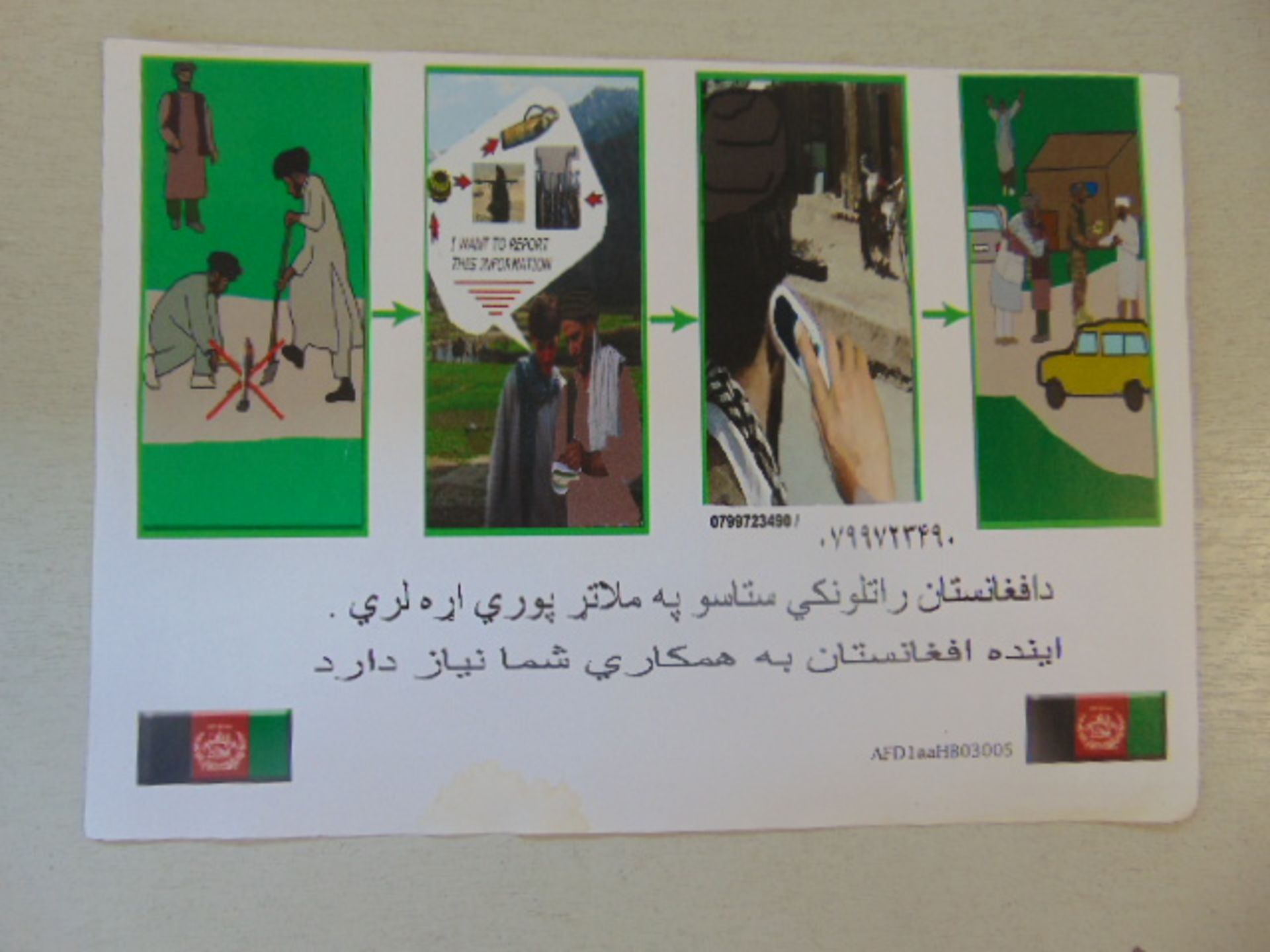 British Army Afghanistan Language Card - Dari - Bild 10 aus 11