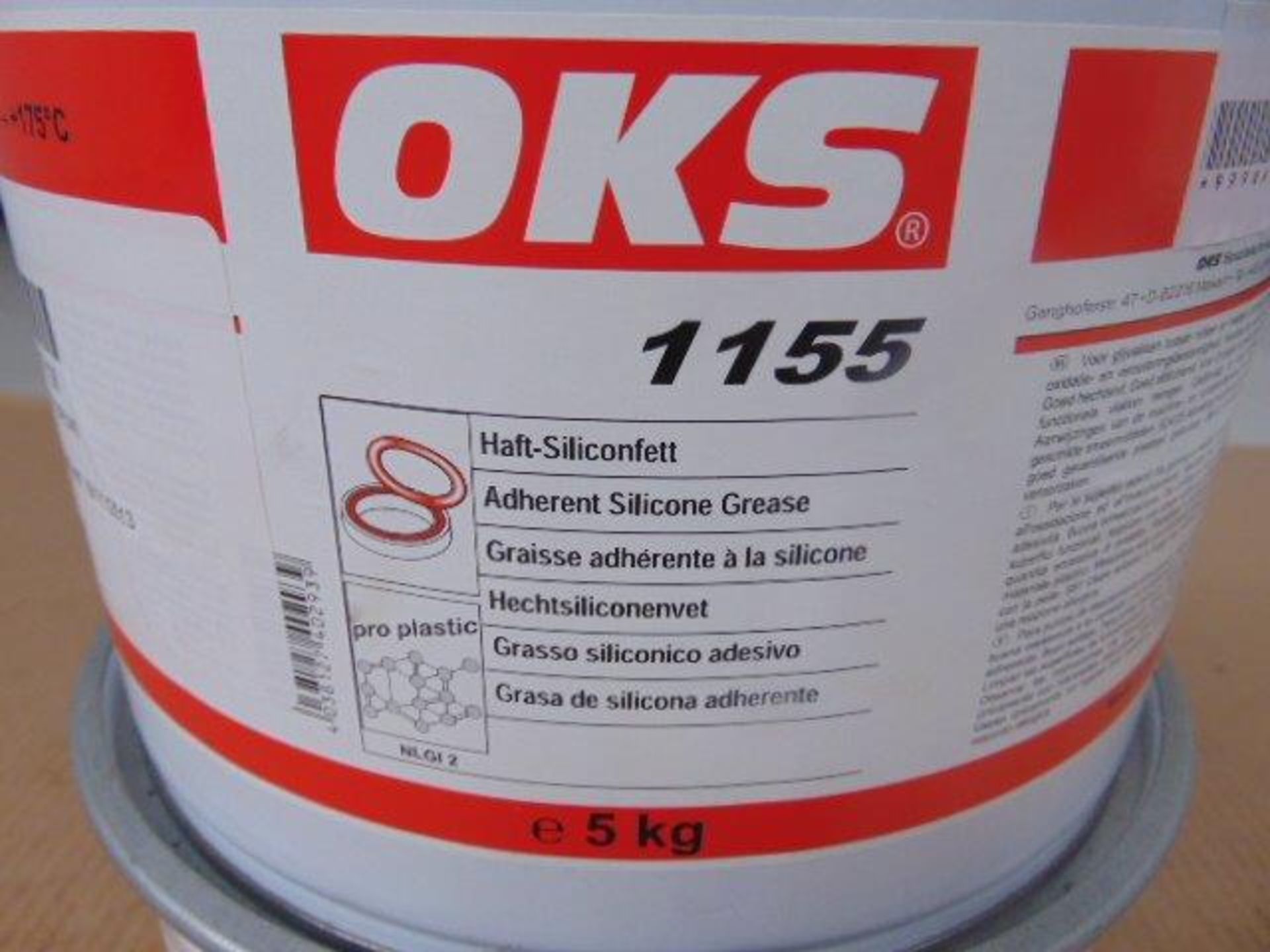 2 x 5Kg Tins of OKS 1155 Adherent Silicone Grease - Image 2 of 3