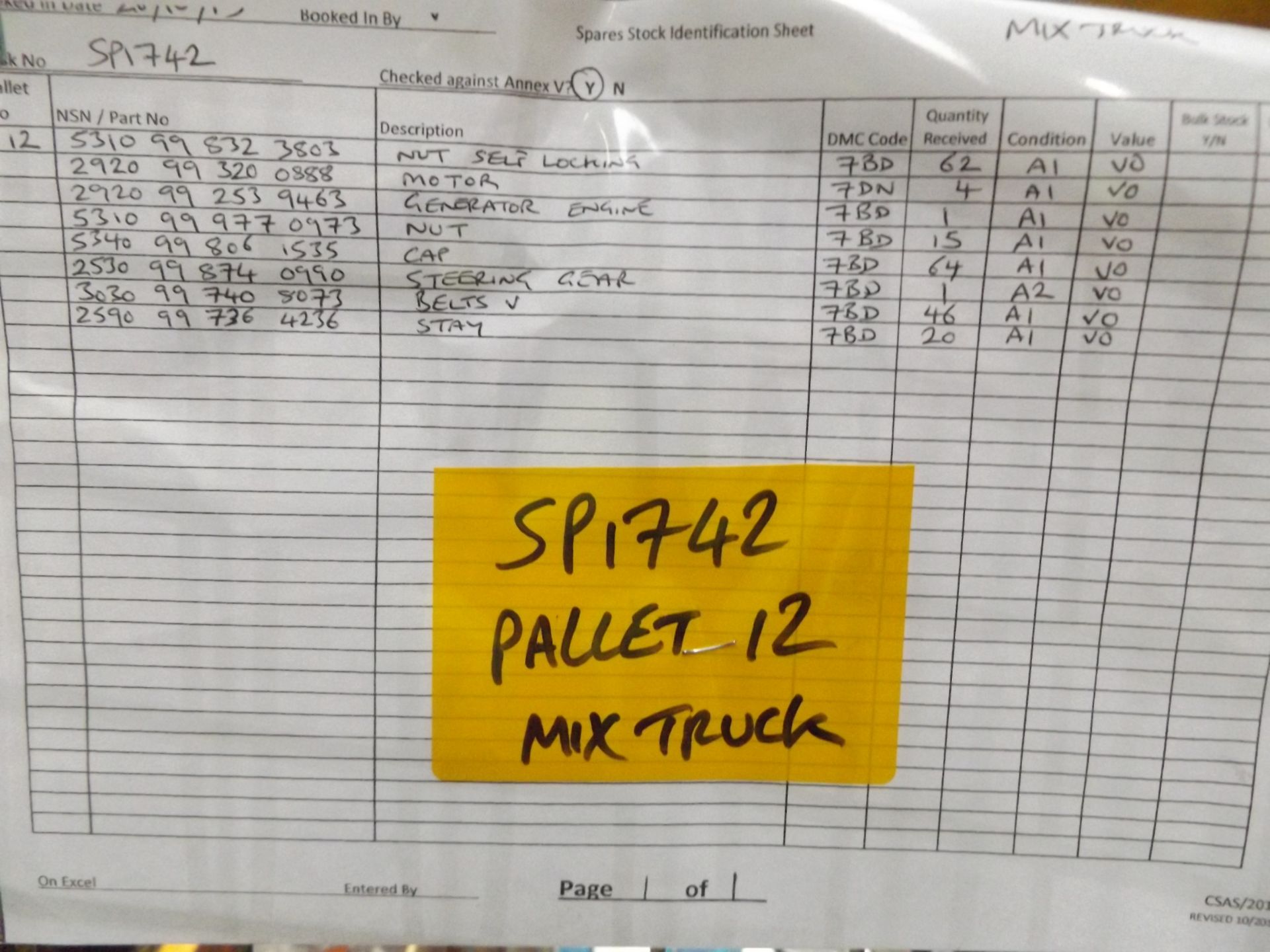 Mixed Stillage of Truck Parts - Image 11 of 11