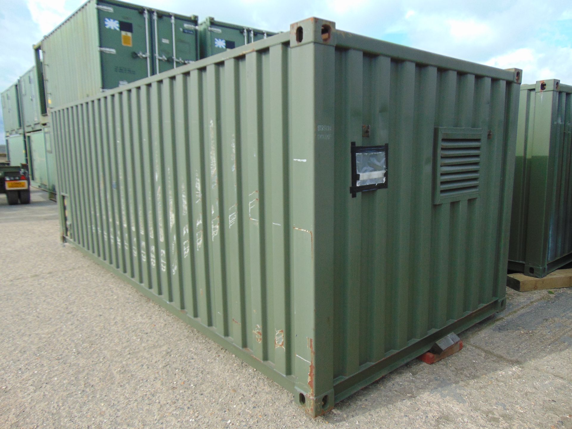 20ft ISO Shipping Container Complete with Fitted Internal Roller Racking Storage System - Image 5 of 8