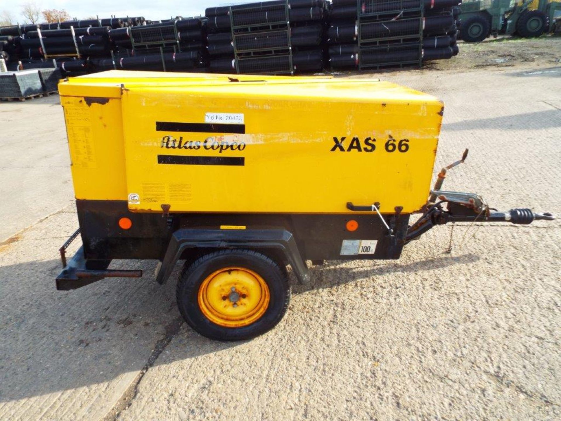 Atlas Copco XAS 66 Trailer Mounted Air Compressor - Image 8 of 19