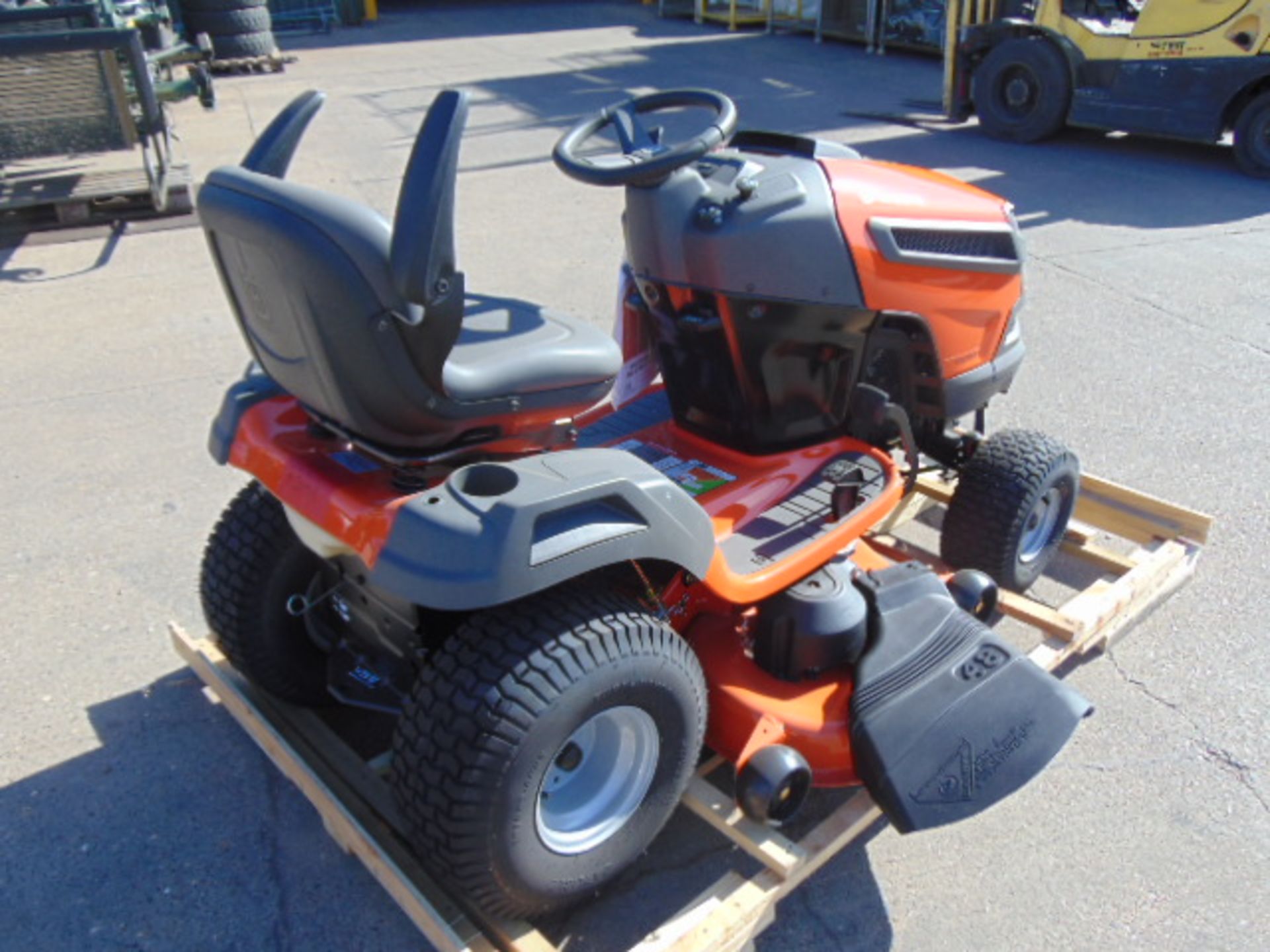 New Unused Husqvarna YTA24V48 24-HP V-twin Automatic 48-in Ride On Lawn Tractor - Image 7 of 25