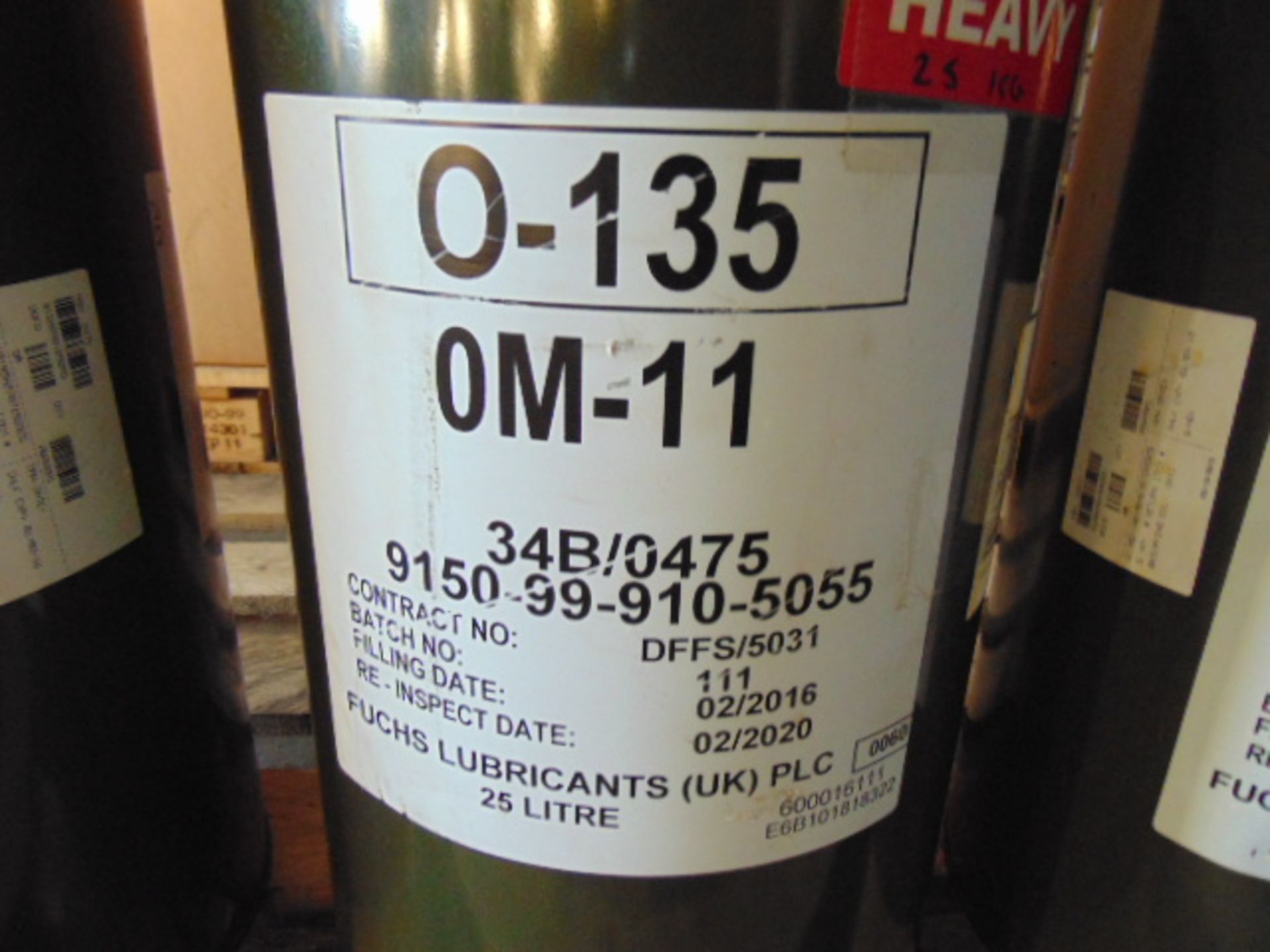 3 x Unissued 25L Drums of OM-11 Turbine Engine Oil - Bild 3 aus 5