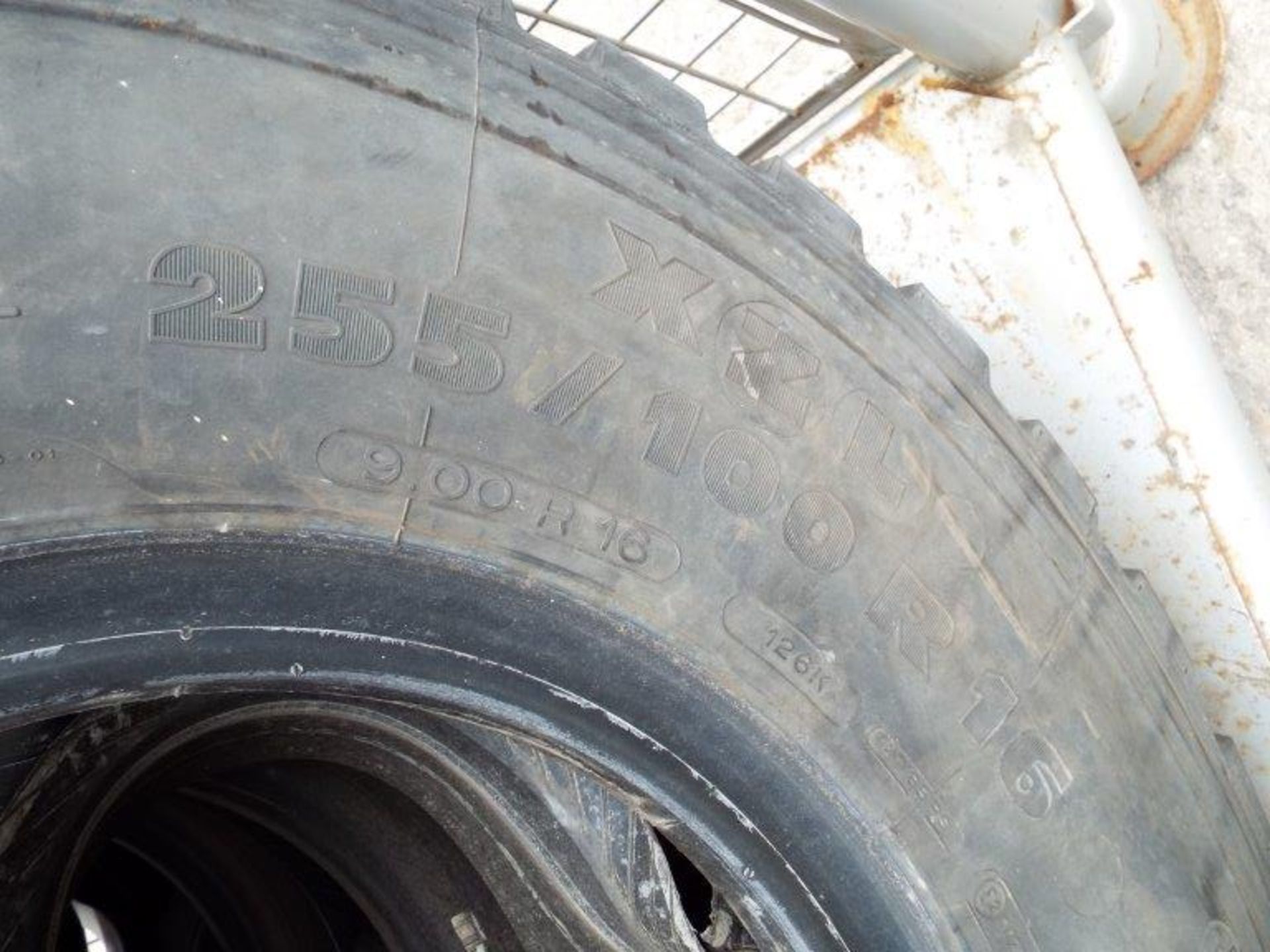 4 x Michelin XZL 255/100R16 Tyres - Image 3 of 9