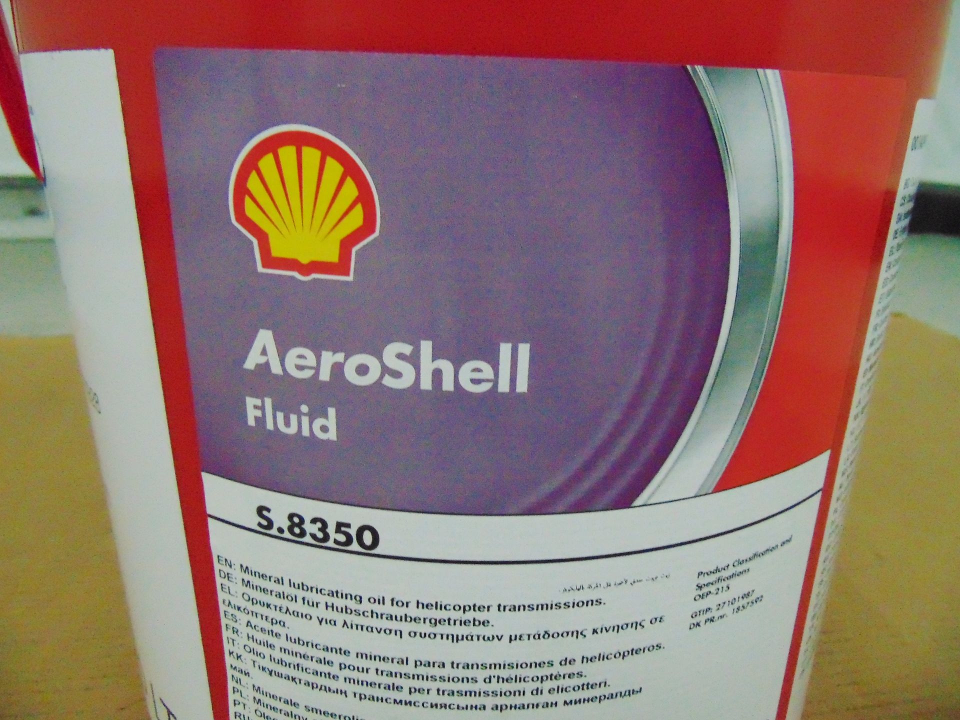 1 x Unissued 20L Drum of Aeroshell S.8350 Helicopter Lubricating Oil - Image 3 of 4