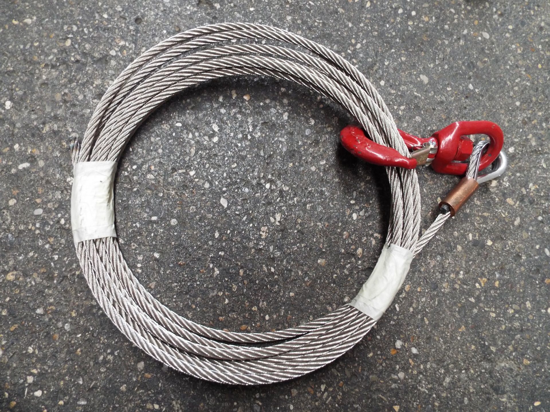 Hand Winch with Wire Winch Rope - Bild 5 aus 6