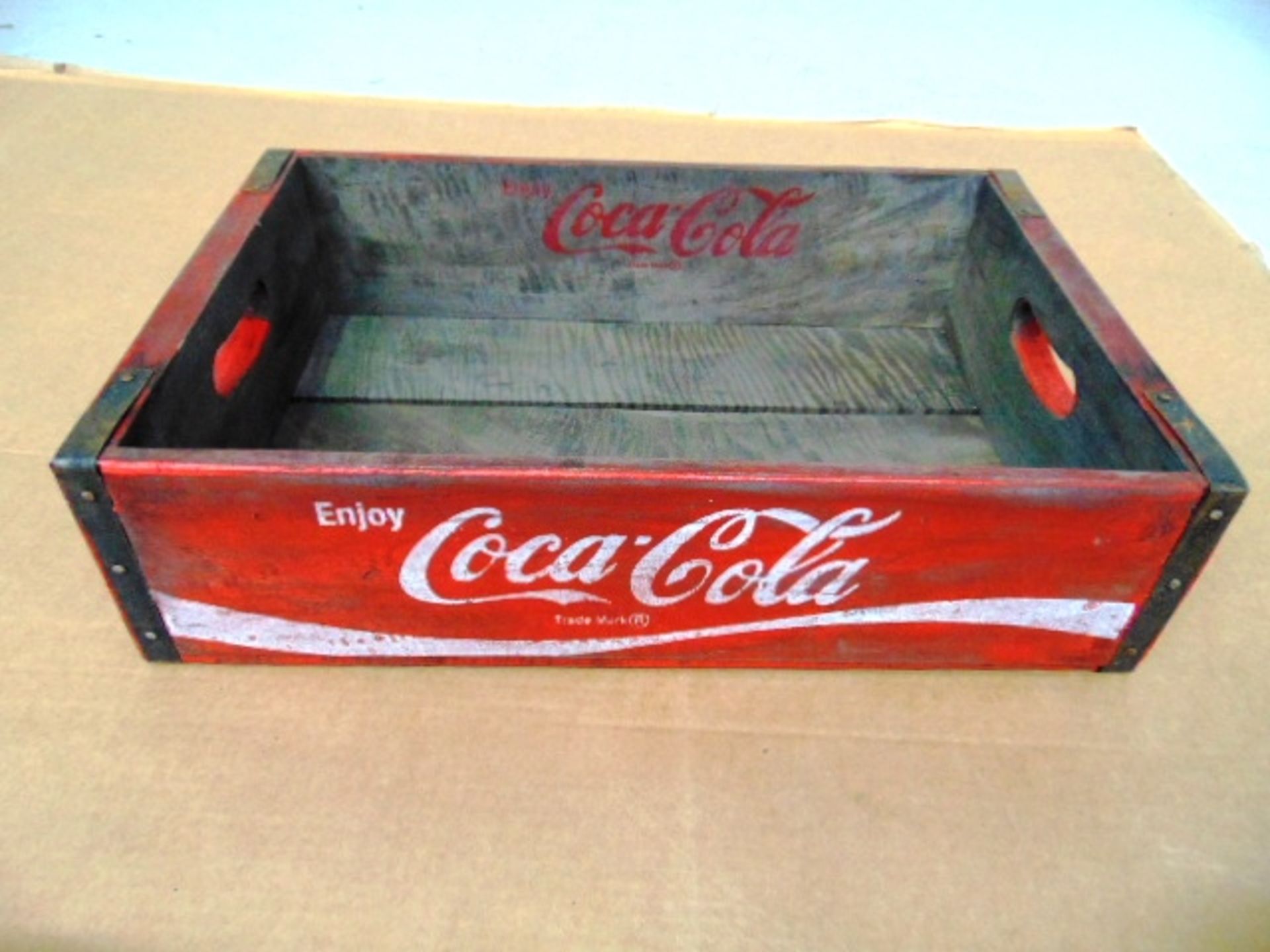 Vintage Wooden Coca Cola Storage Box - Bild 2 aus 6