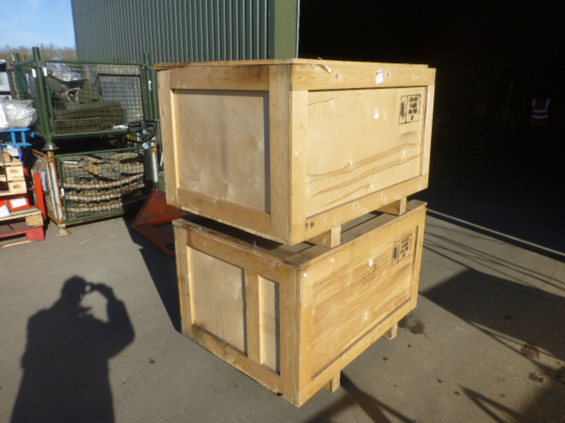 2 x Large Wooden Packing Crates