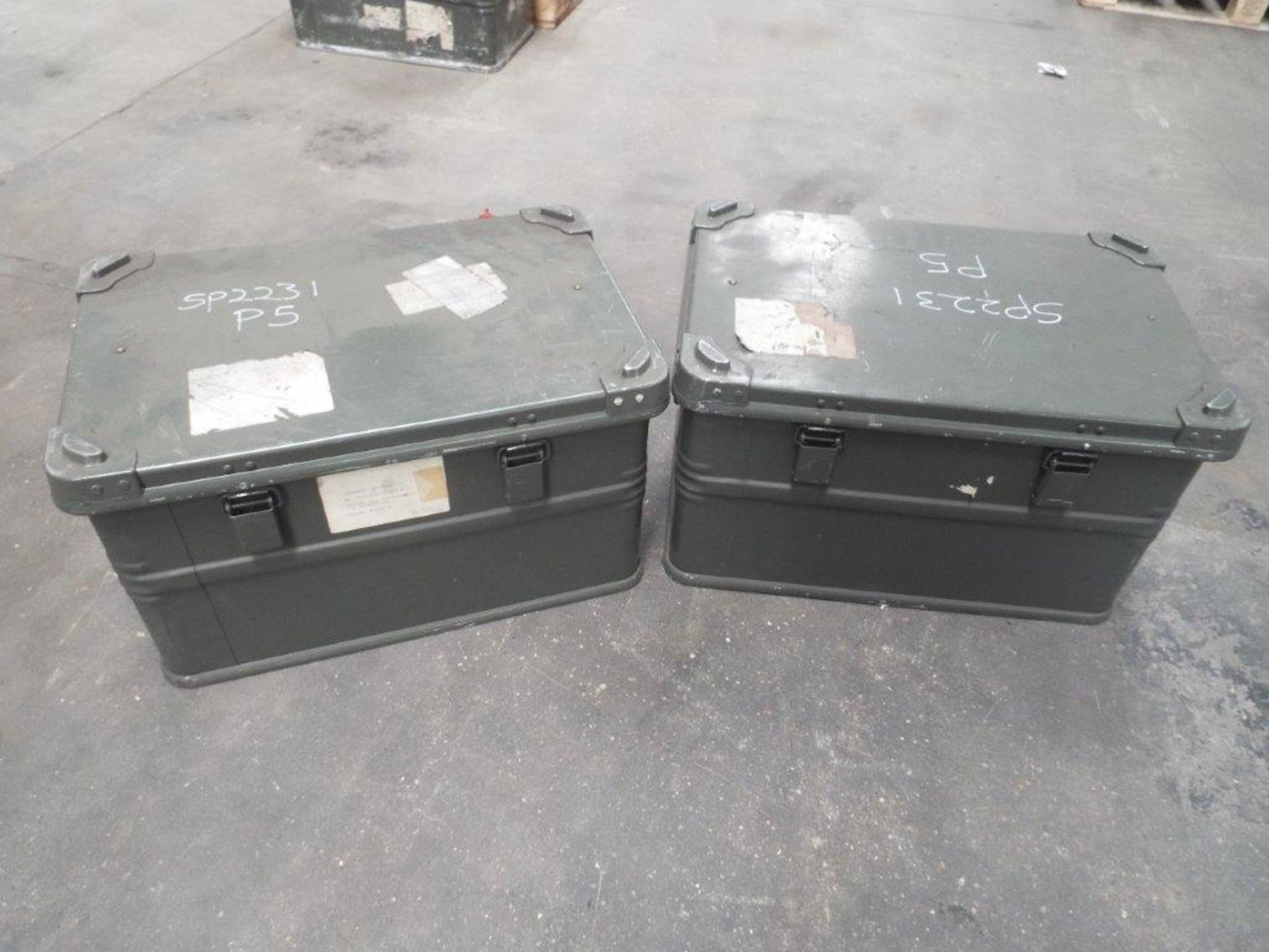 2 x Heavy Duty Zarges Aluminium Cases