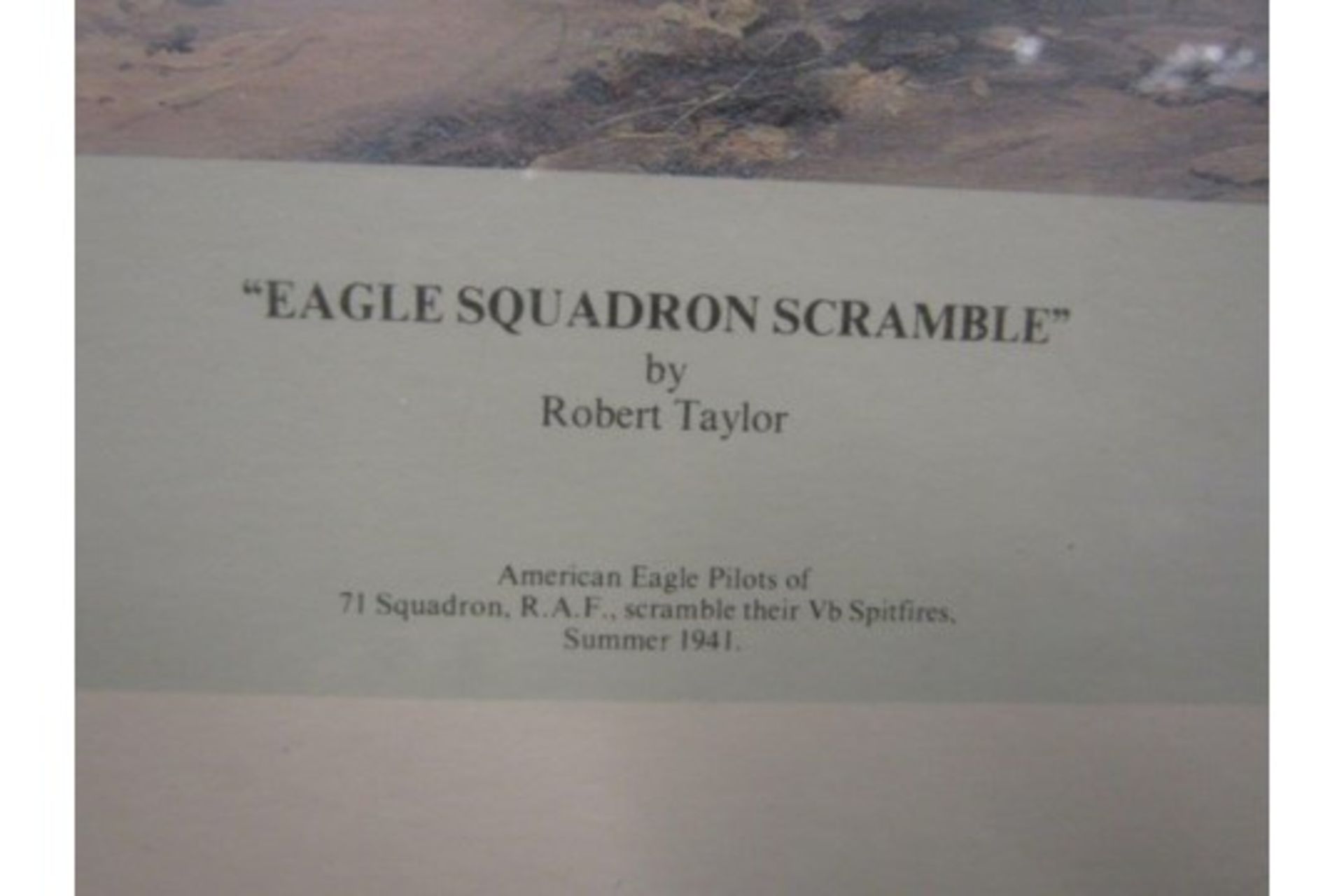 "Eagle Squadron Scramble" by Robert Taylor Framed Print - Image 3 of 5