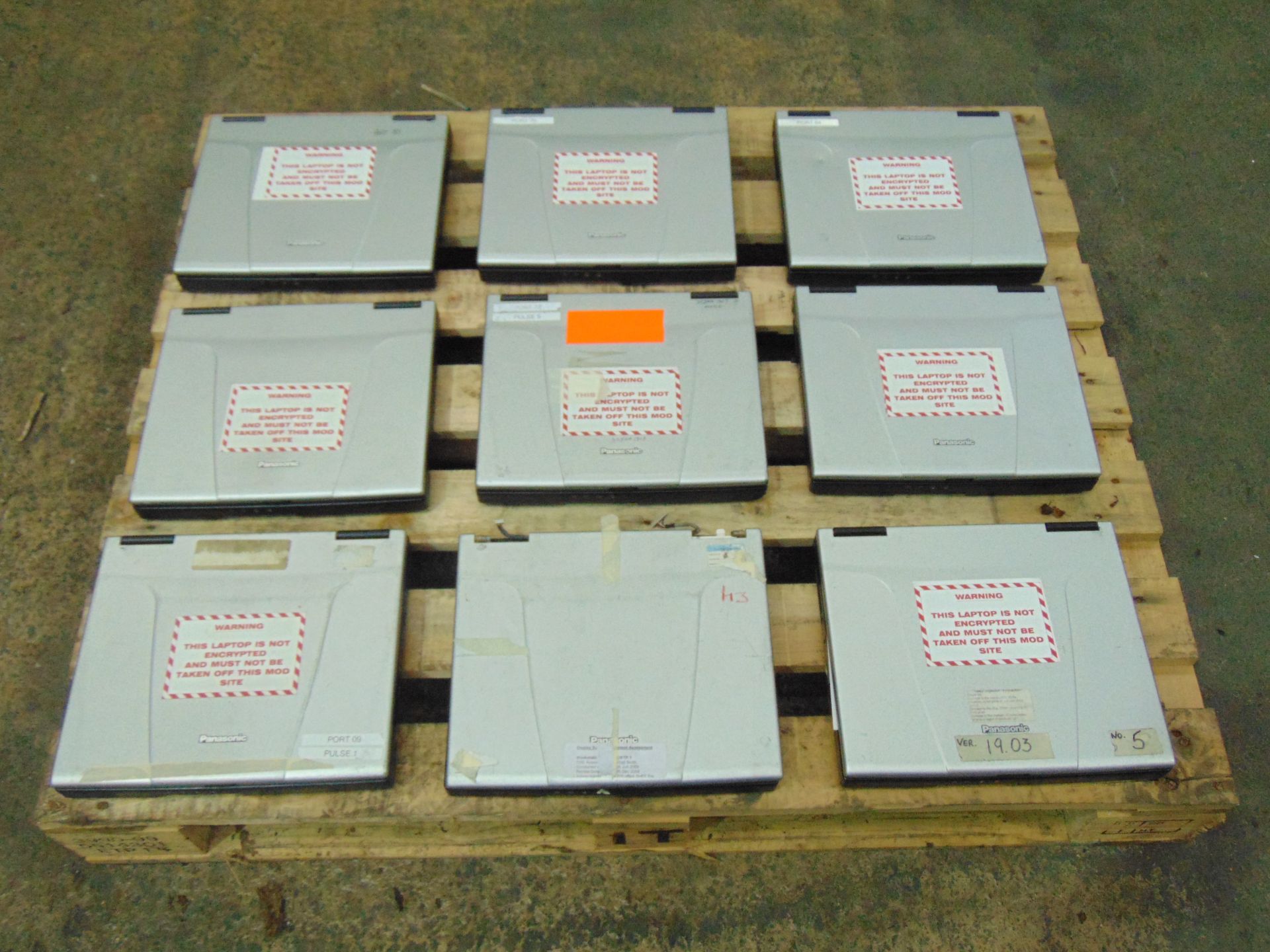 9 x Panasonic CF-50 Toughbook Laptops