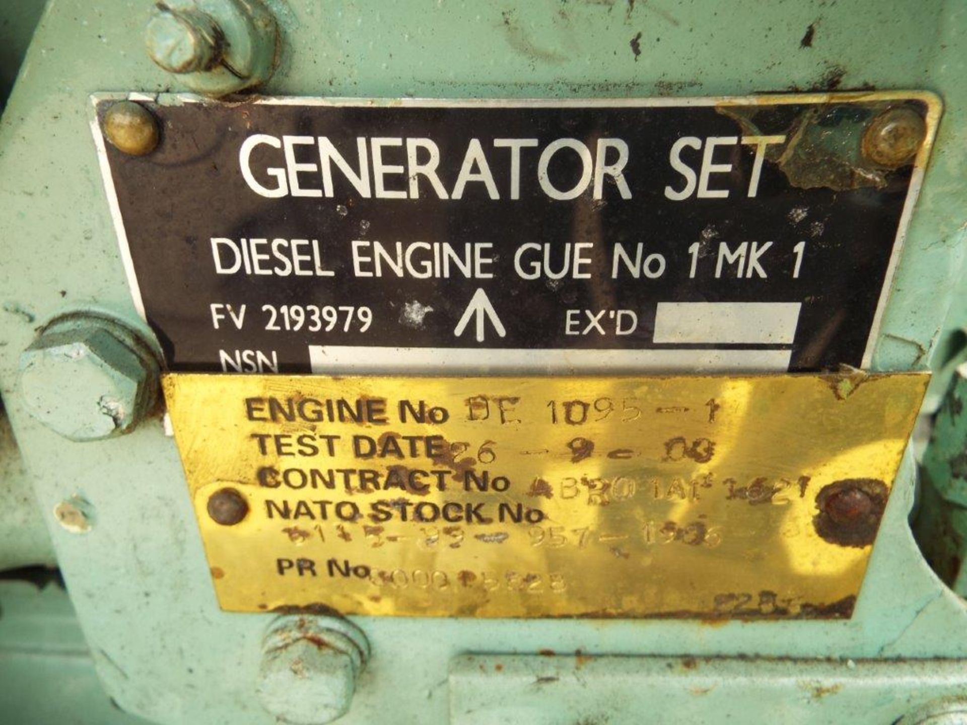 Perkins 4108 Diesel Engine GUE No1 Mk1 Generator Set - Image 8 of 10