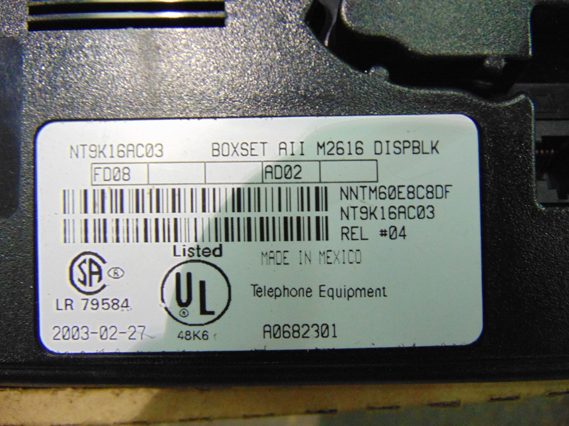 4 x Nortel Meridian M2616 Black LCD Display Telephones P/No NT9K16AC03 - Image 6 of 9