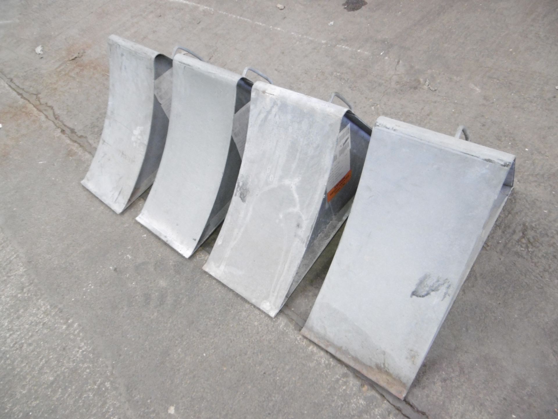 4 x Heavy Duty Steel Wheel Chocks