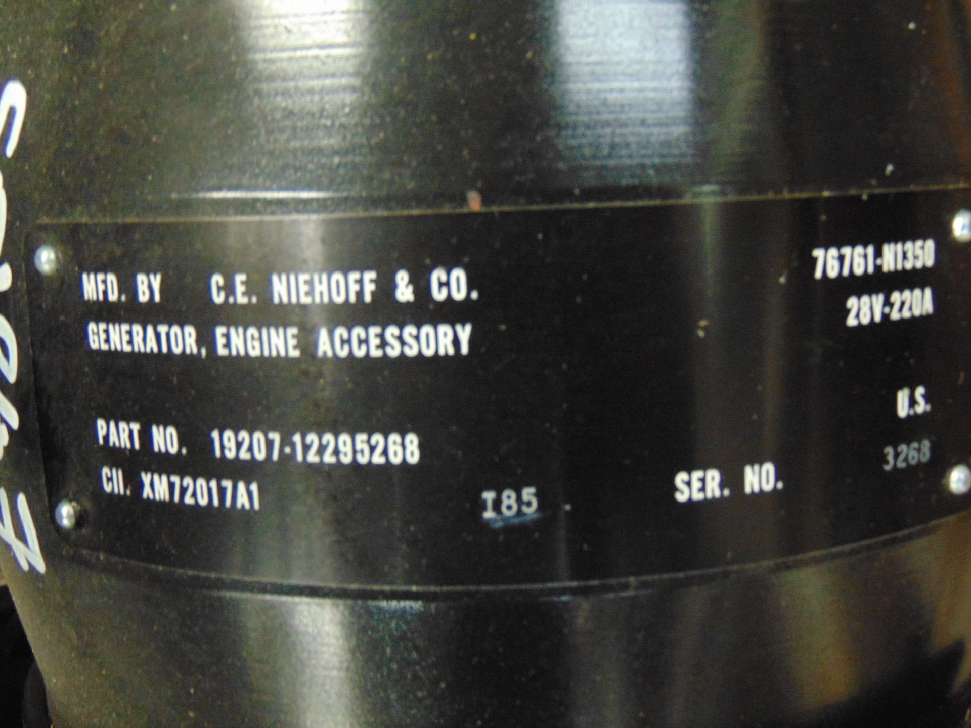 C.E Niehoff & Co 28V 220A Alternator - Image 8 of 9