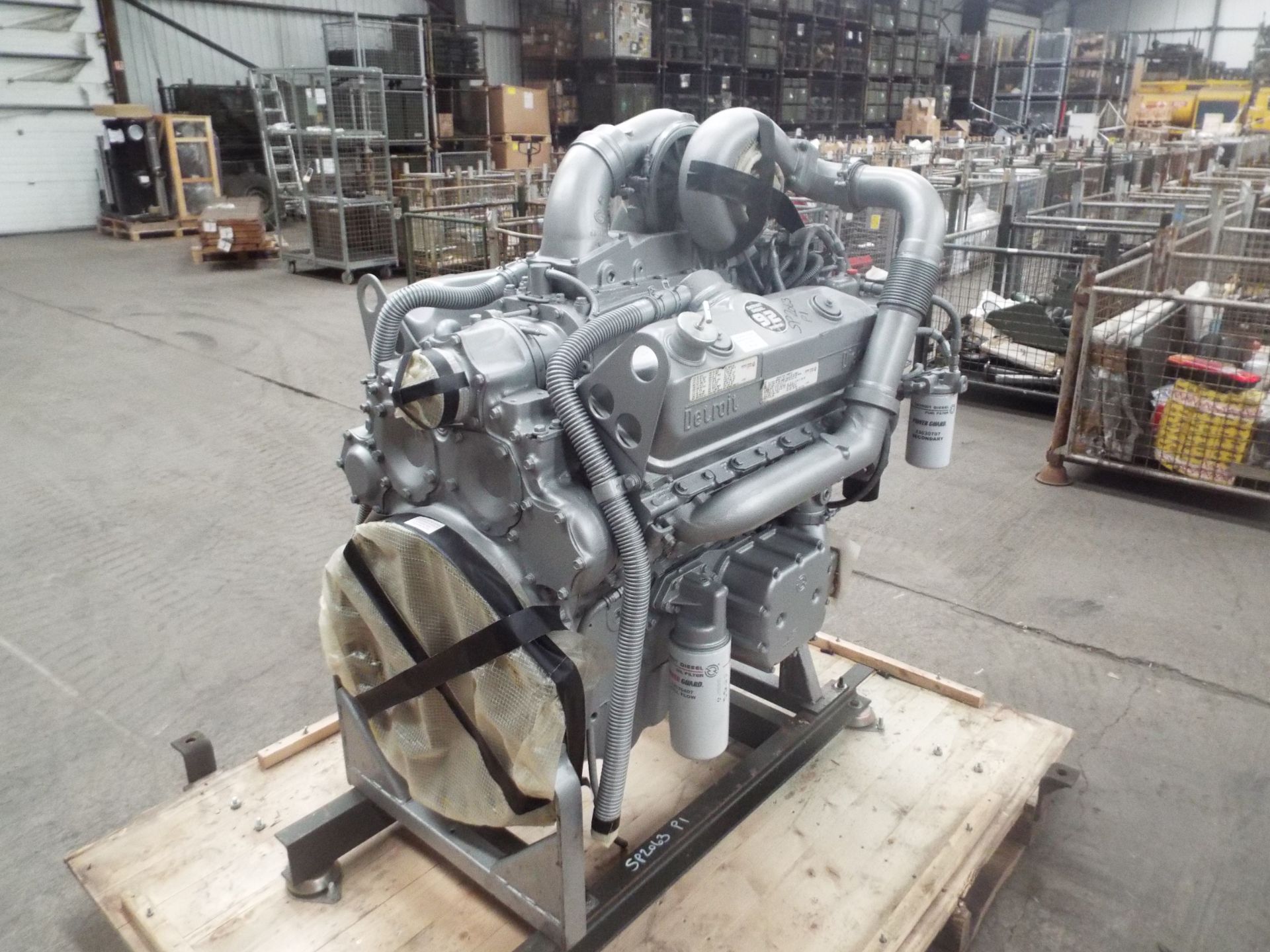 Detroit 8V-92TA DDEC V8 Turbo Diesel Engine Complete with Ancillaries and Starter Motor - Image 7 of 20