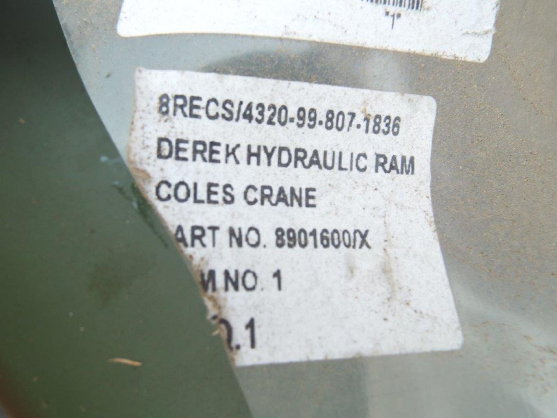 2 x Reconditioned Heavy Duty Derek Hydraulic Rams for Coles Crane P/No 8901600/X - Image 5 of 6