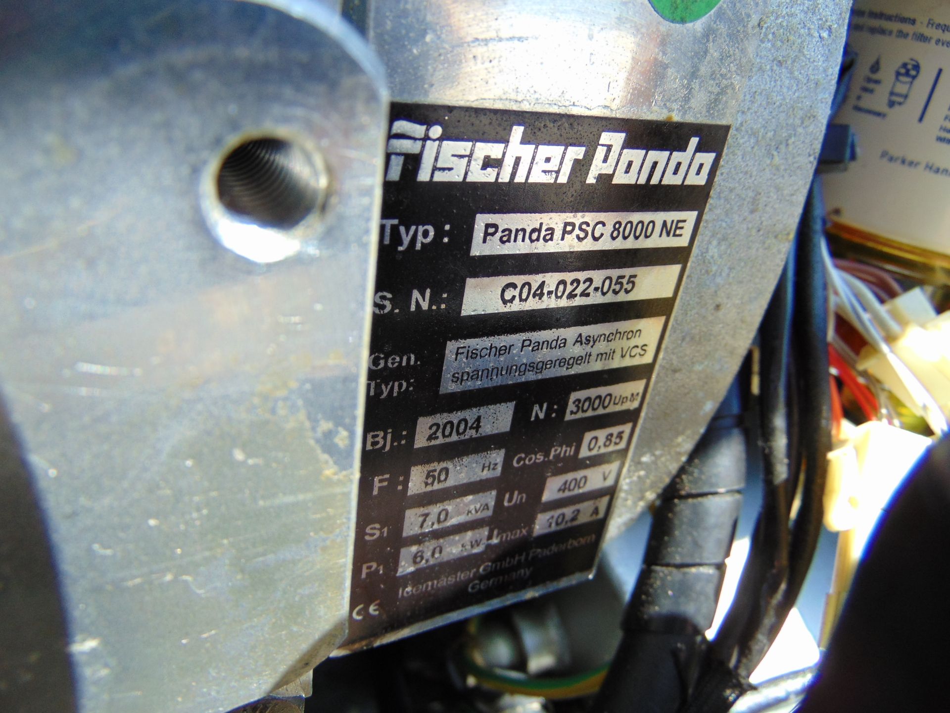Fischer Panda PSC 8000 NE 7 KVA Diesel Generator - Image 11 of 14