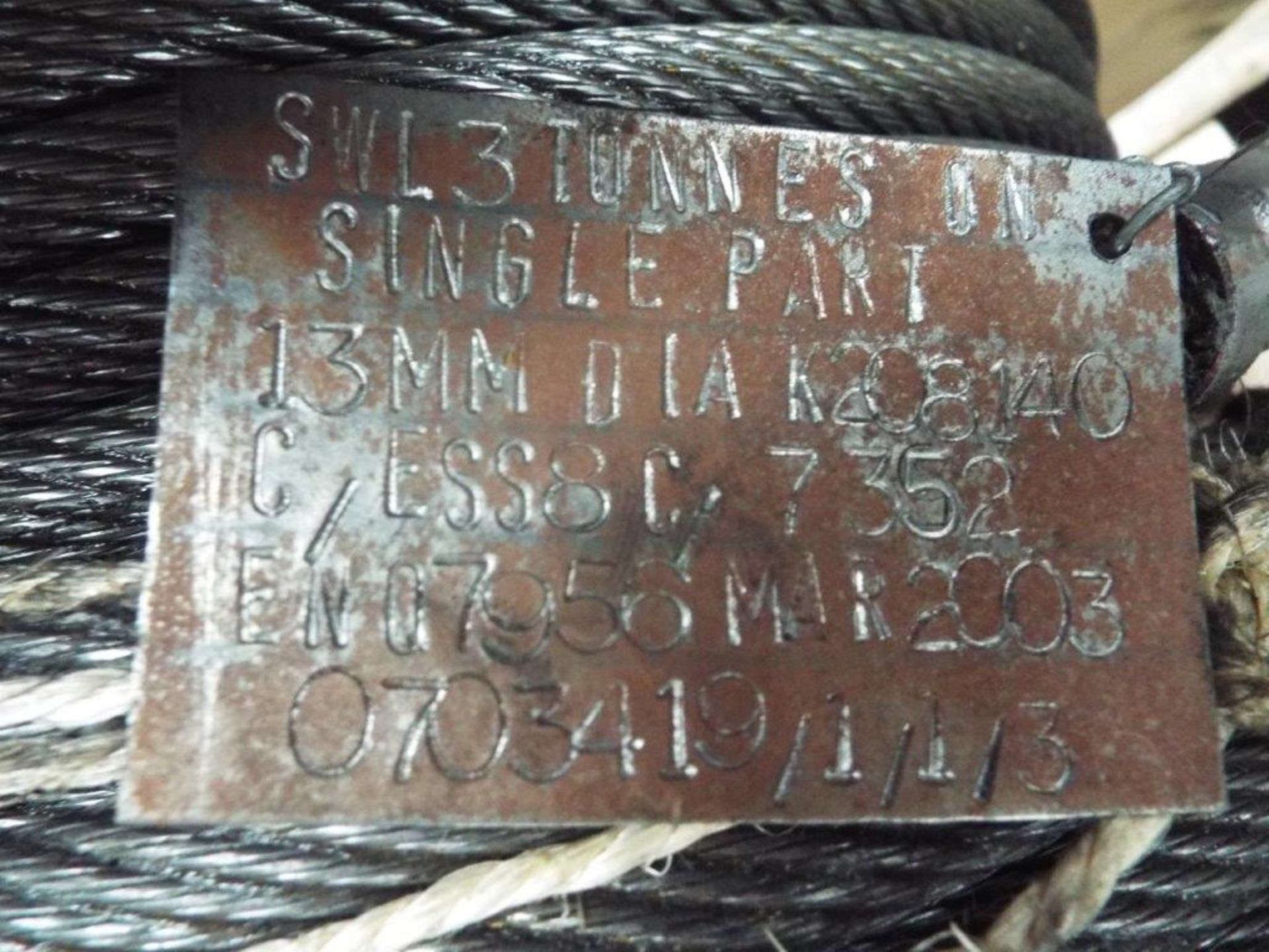 2 x Drums of 13mm Wire Winch Rope - Image 3 of 5