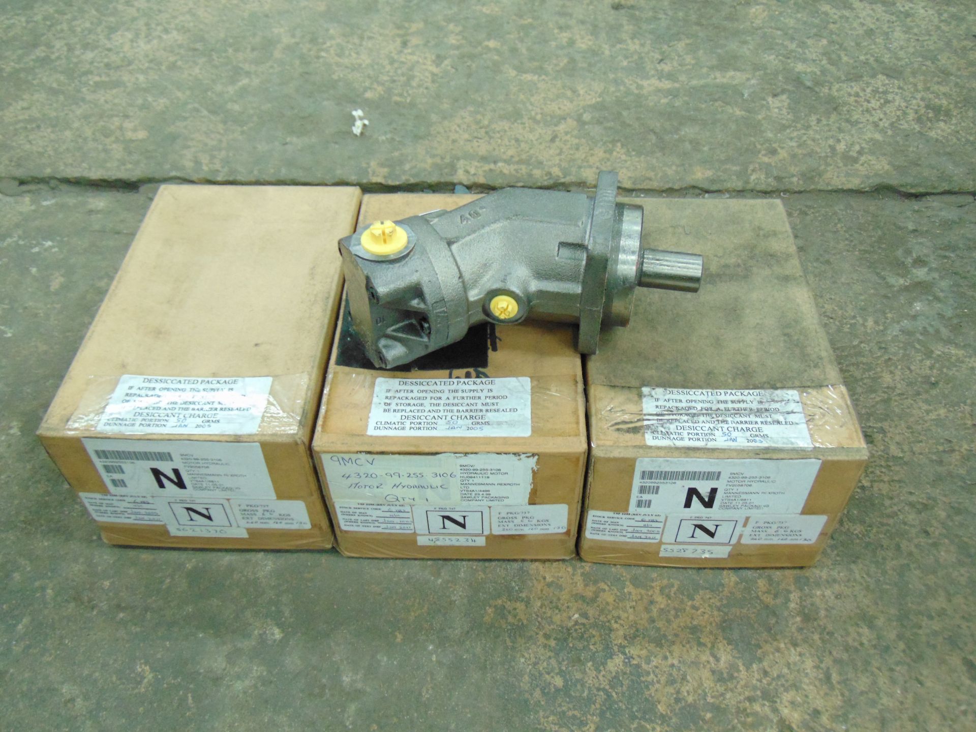 3 x Brueninghaus Hydromatik 40 degree Hydraulic Motors