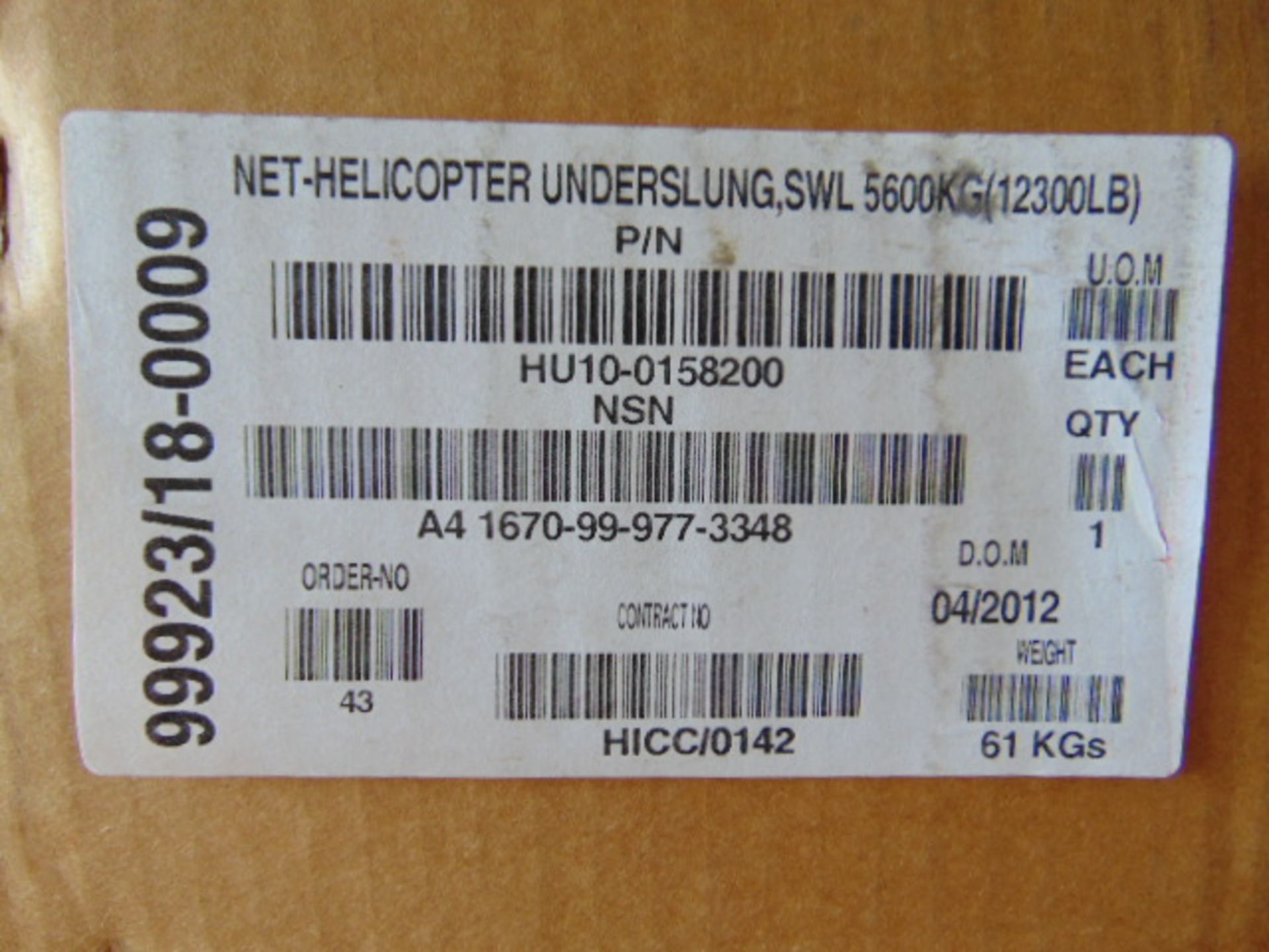 5600Kg Helicopter Cargo Net - Image 13 of 14