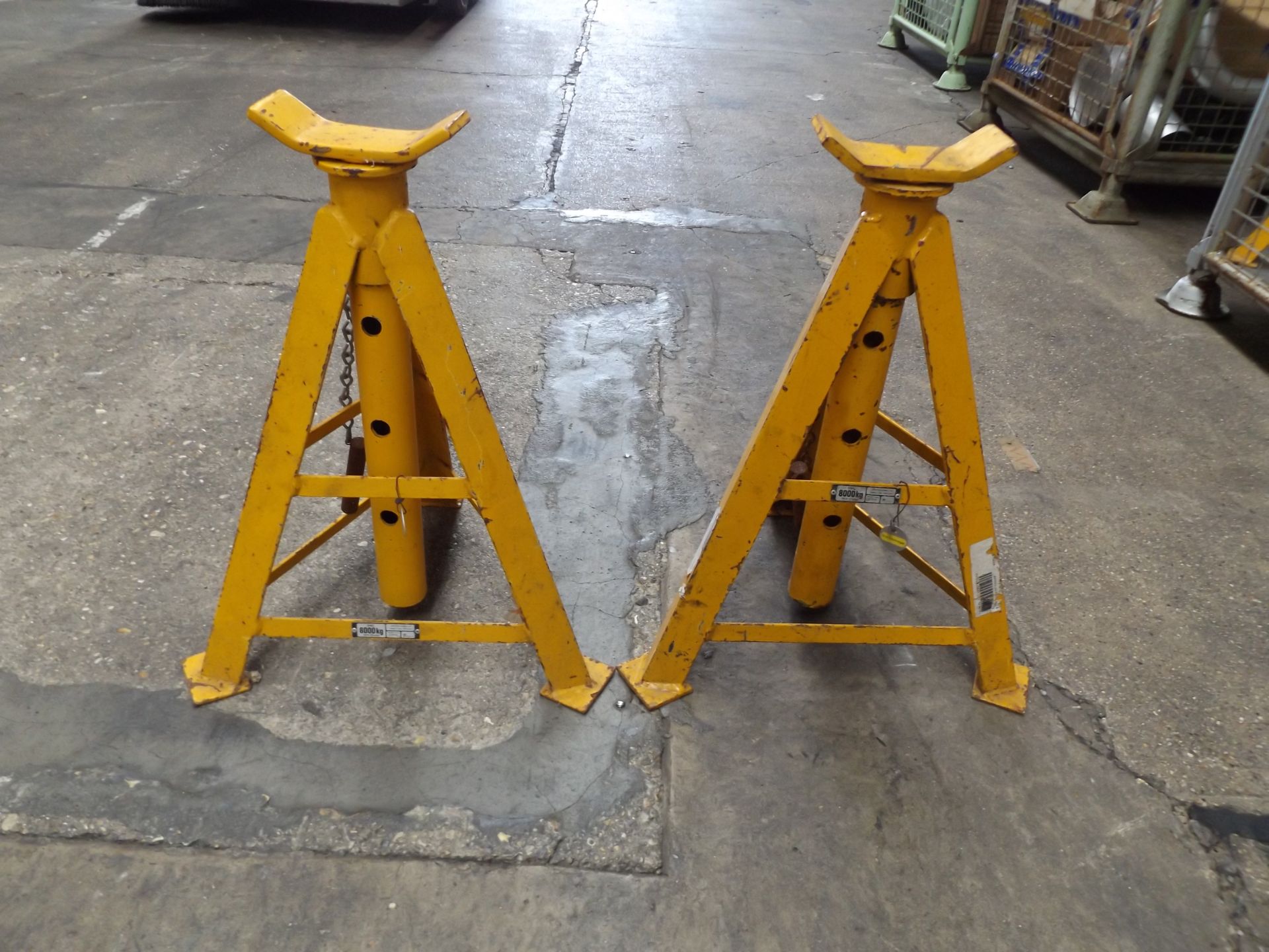 2 x Heavy Duty 8 Tonne Axle Stands