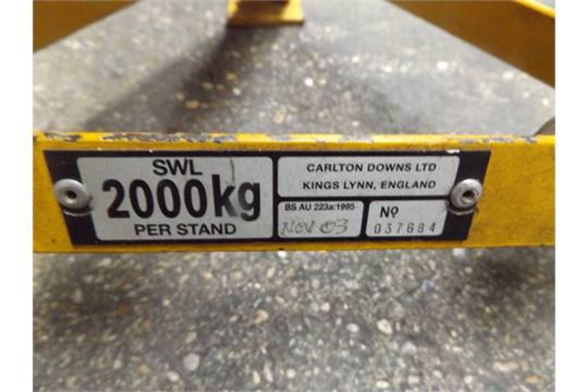 2 x Heavy Duty 2 Tonne Axle / Chassis Stands - Image 4 of 5