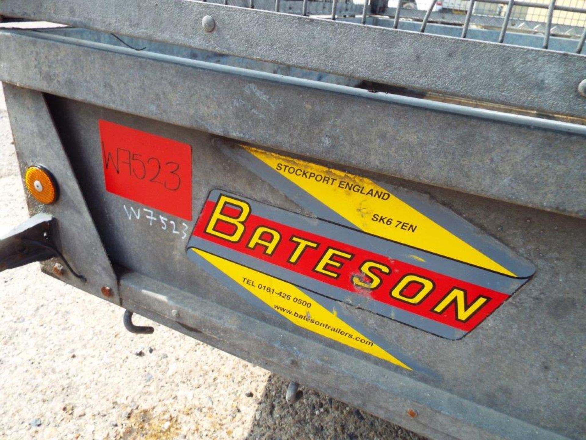 Bateson Twin Axle Trailer with Rear Ramp and Cage Sides - Image 21 of 22