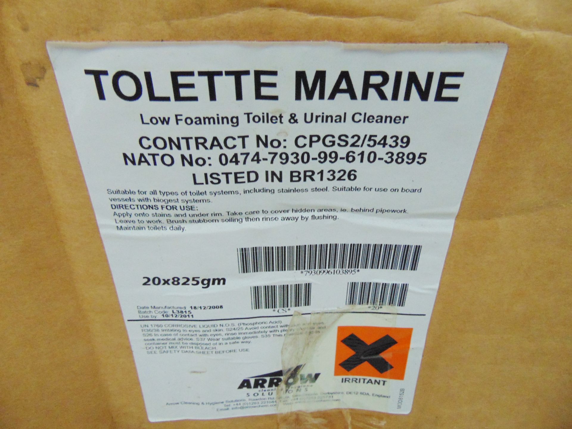 Approx 228 x Unissued Arrow Toilette Marine 825gm Low Foaming Toilet and Urinal Cleaner - Image 4 of 4
