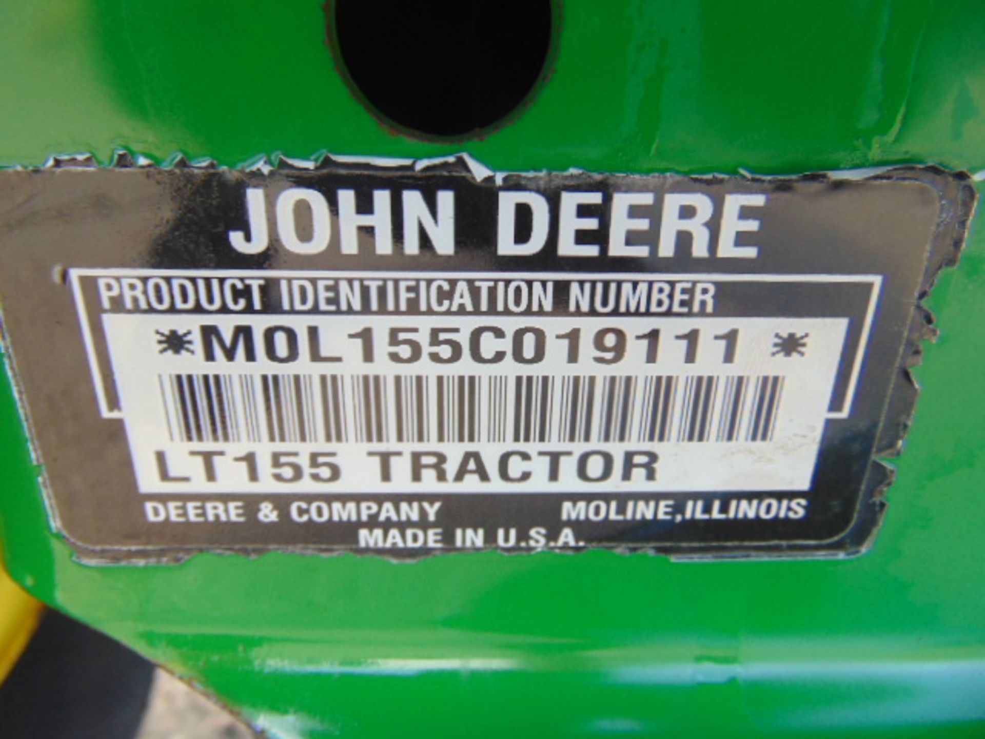 John Deere LT155 15hp Lawn Tractor. - Bild 18 aus 20